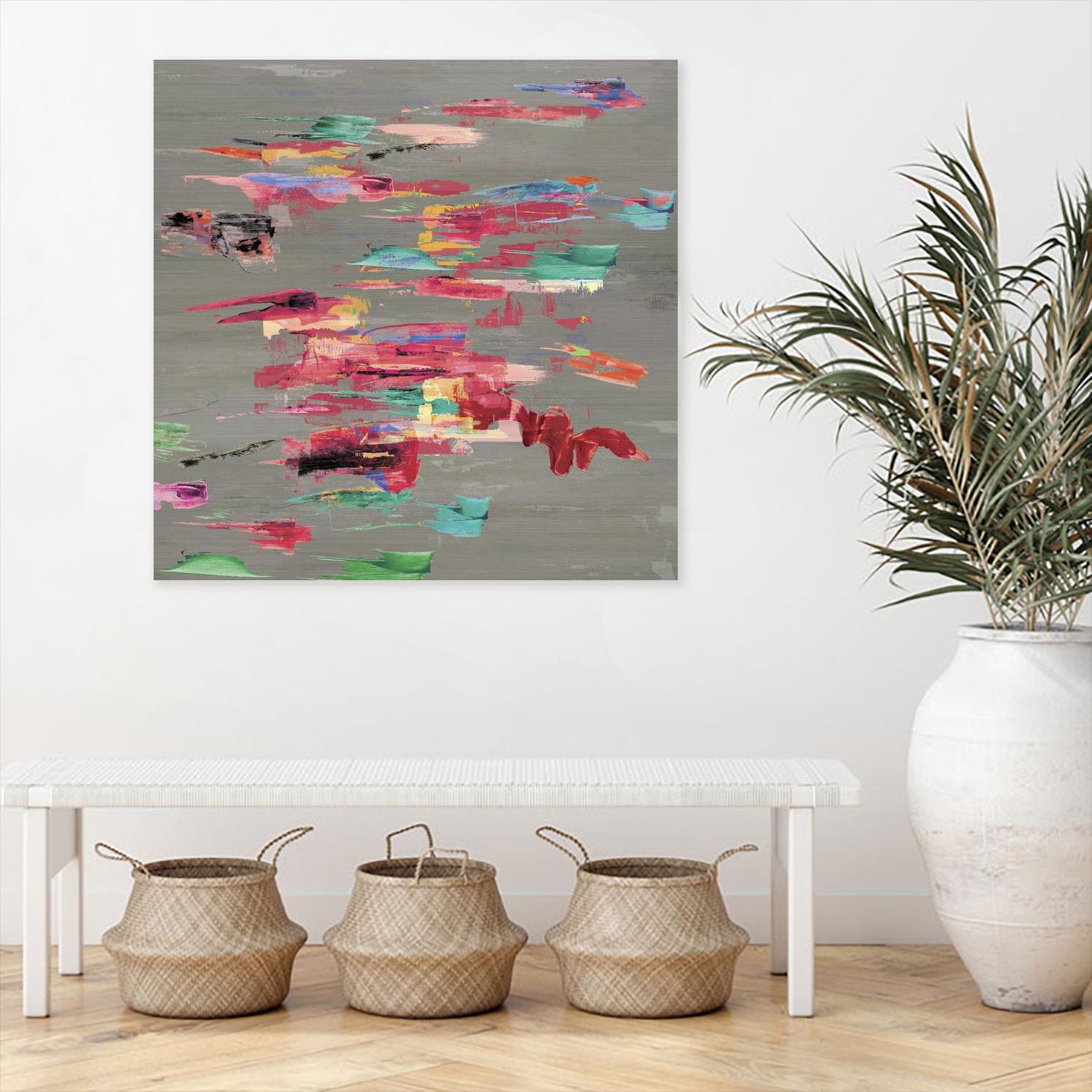 Pink pink by PI Studio on GIANT ART - red abstract