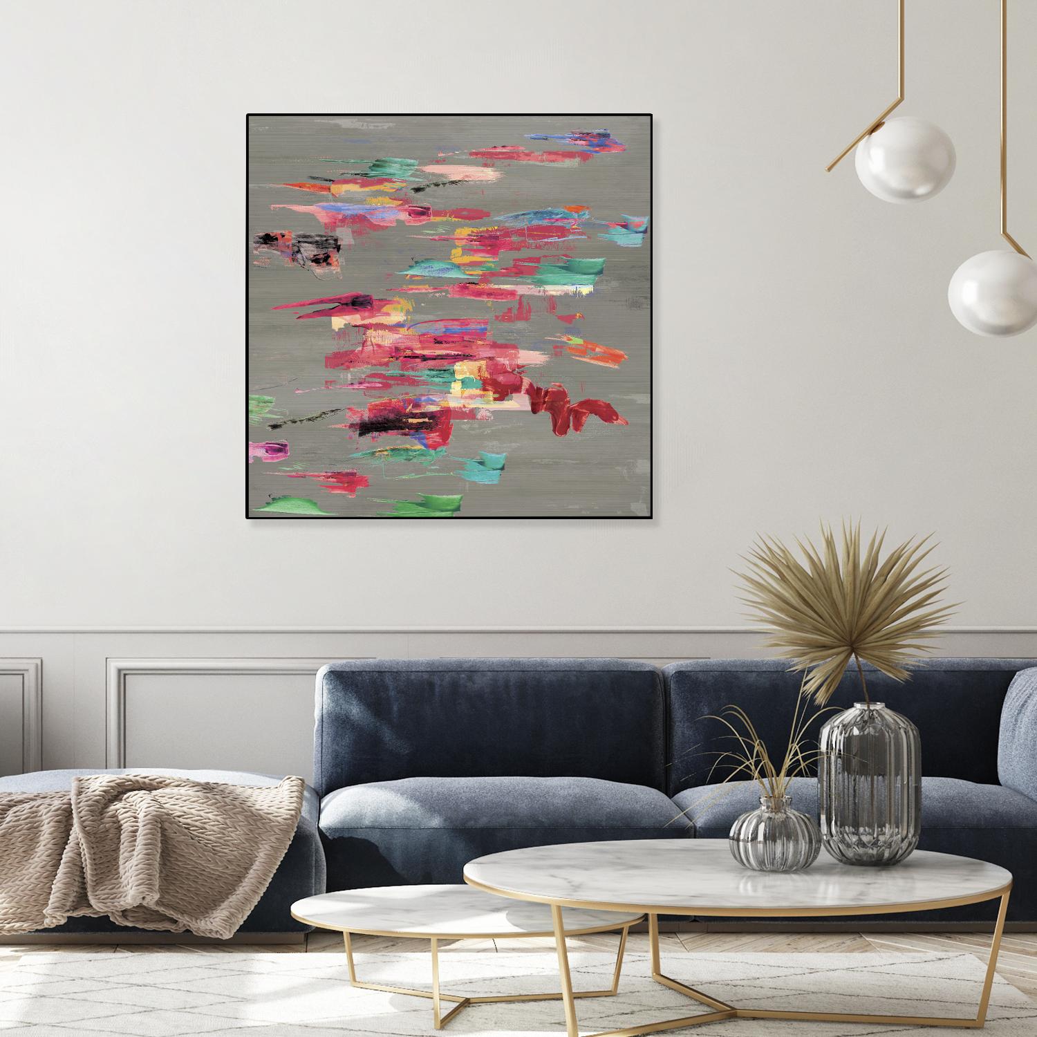 Pink pink by PI Studio on GIANT ART - red abstract