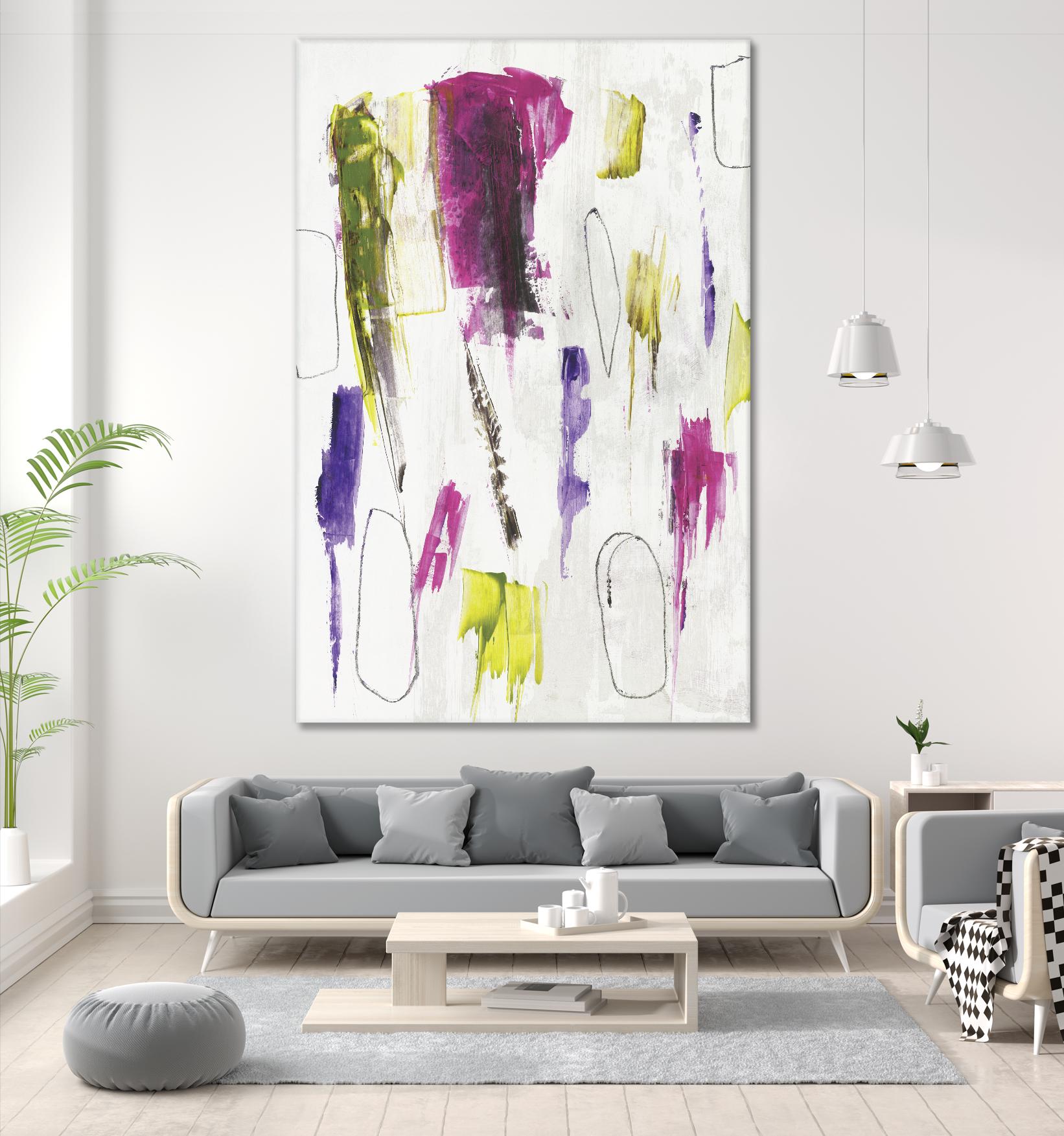 Colour splash I by PI Studio on GIANT ART - yellow abstract