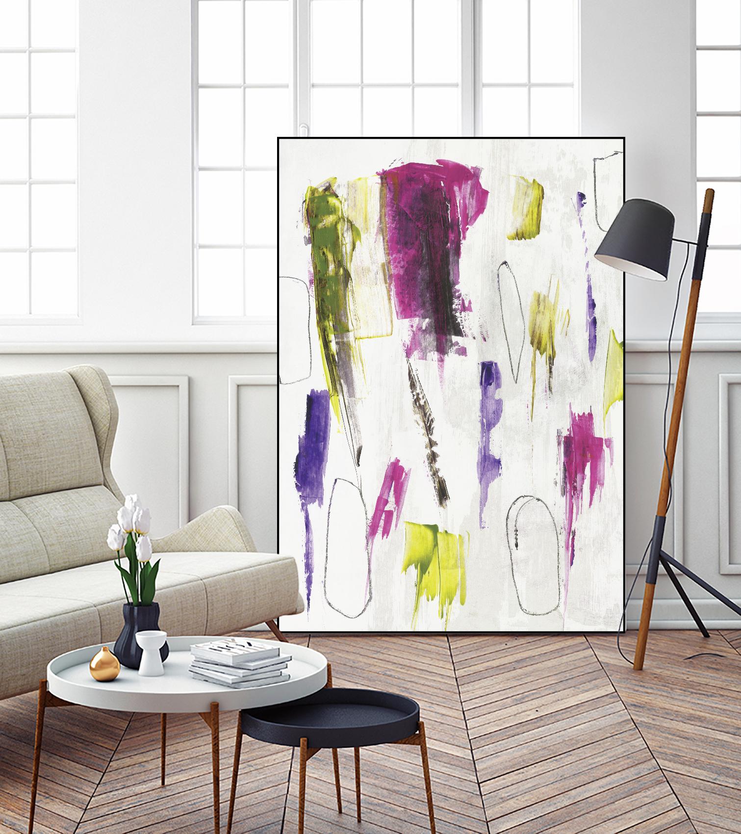 Colour splash I by PI Studio on GIANT ART - yellow abstract