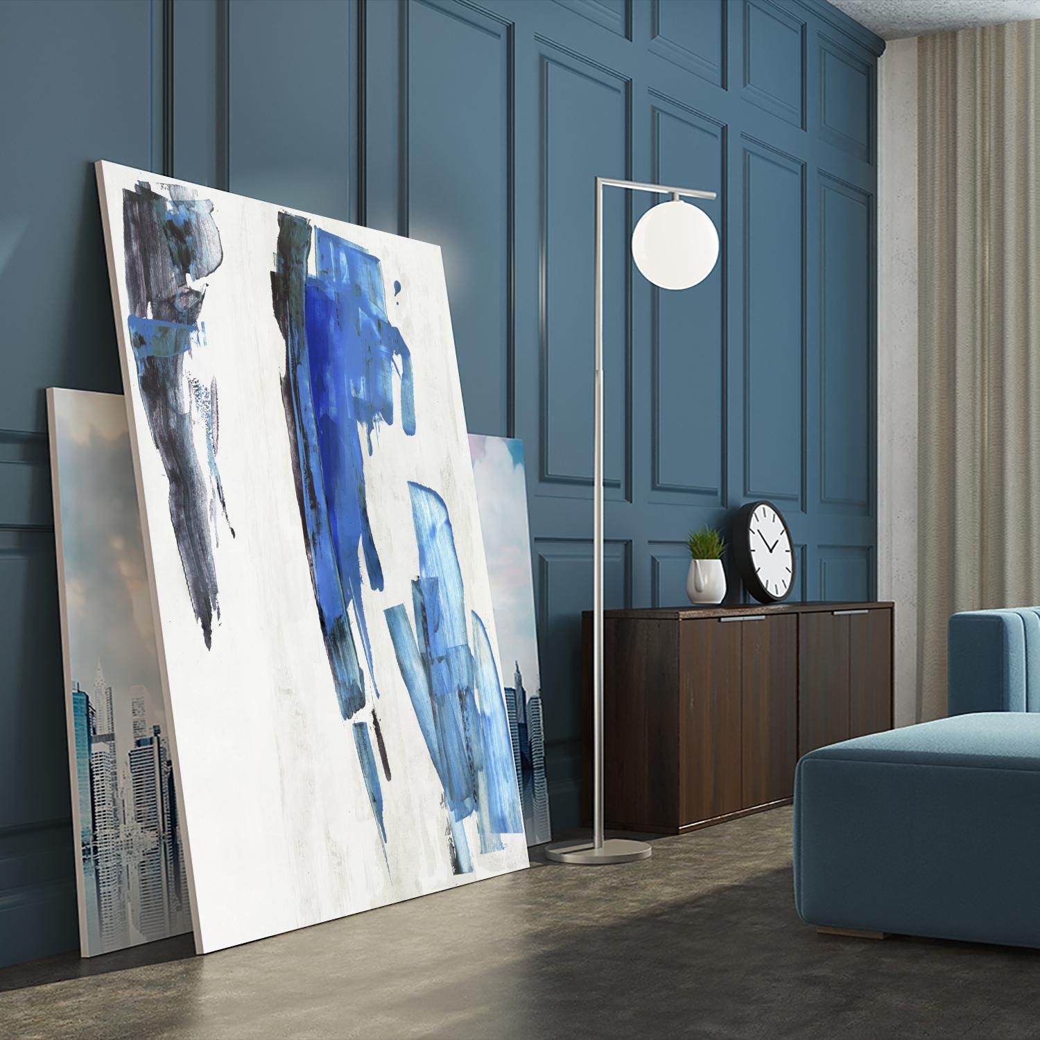 Touch of Black by PI Studio on GIANT ART - blue abstract