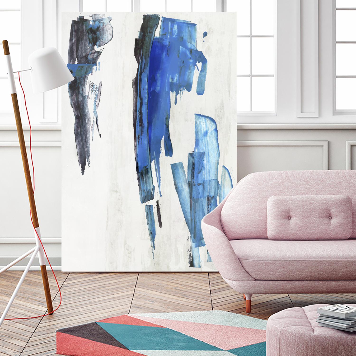 Touch of Black by PI Studio on GIANT ART - blue abstract