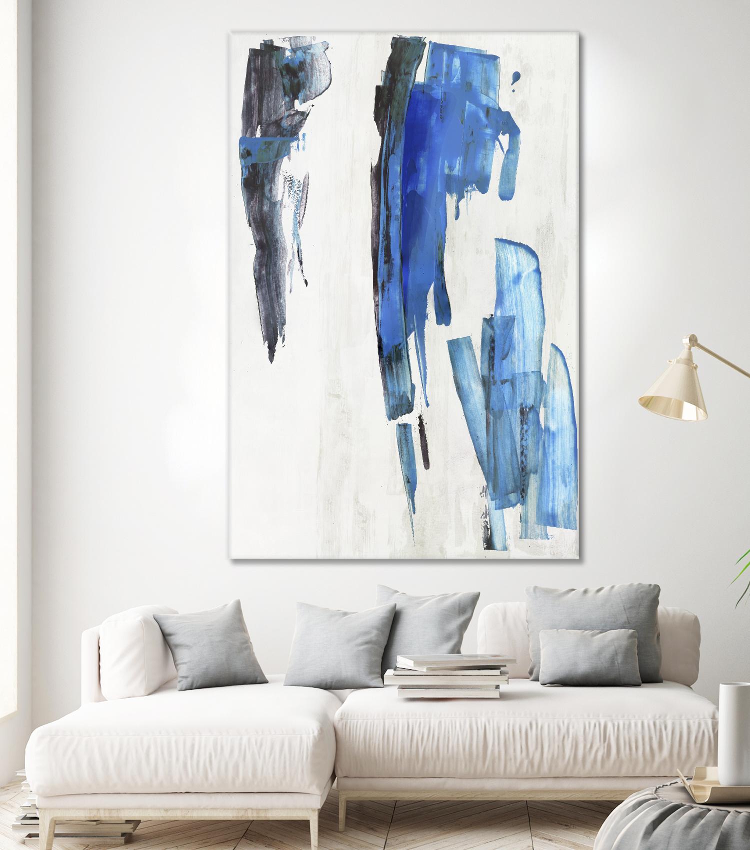 Touch of Black by PI Studio on GIANT ART - blue abstract