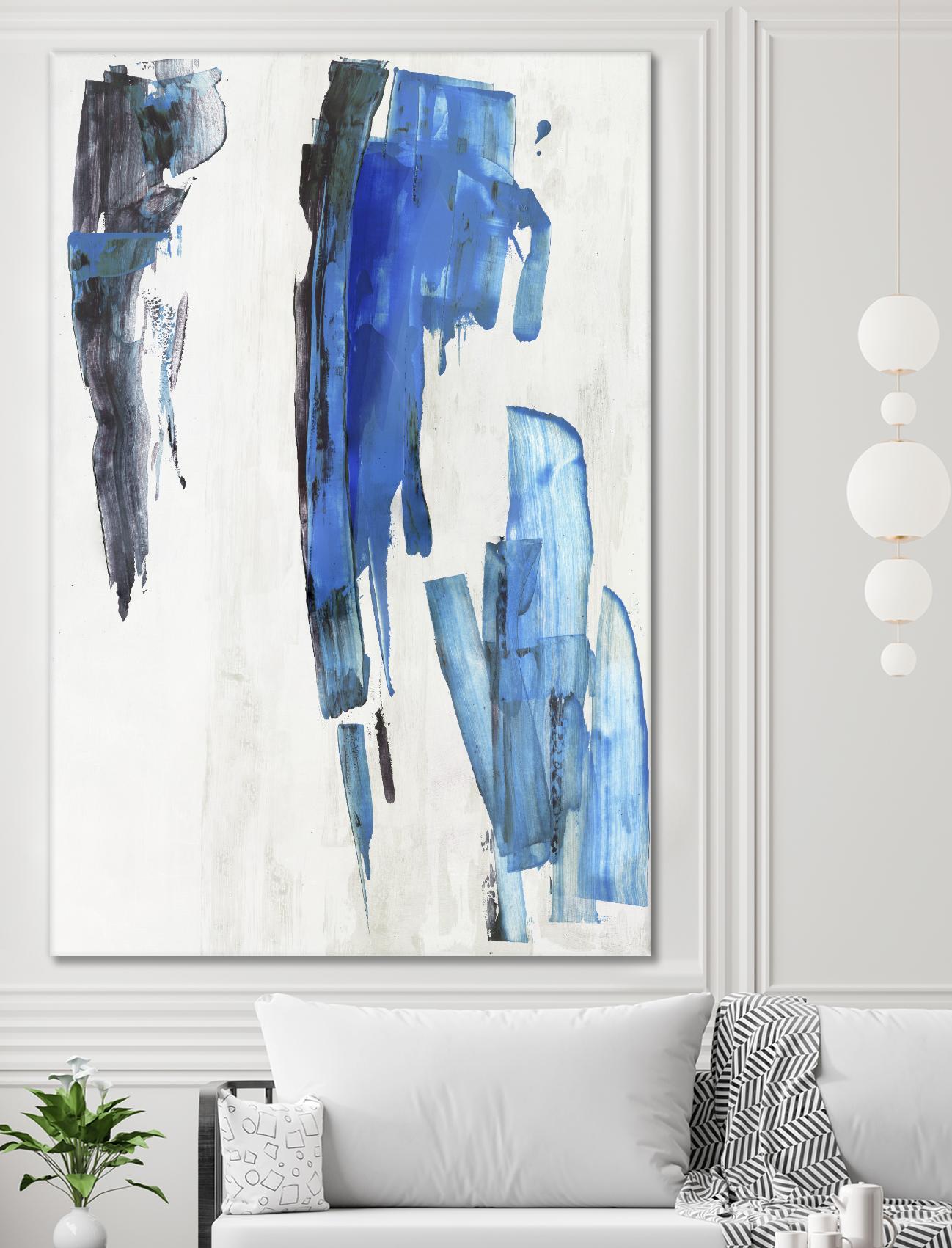 Touch of Black by PI Studio on GIANT ART - blue abstract