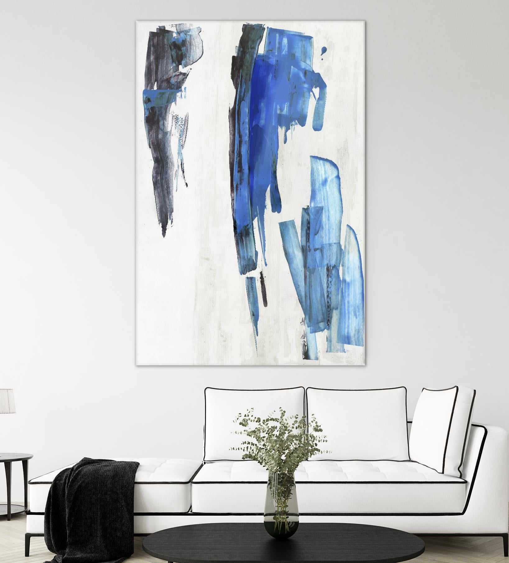 Touch of Black by PI Studio on GIANT ART - blue abstract