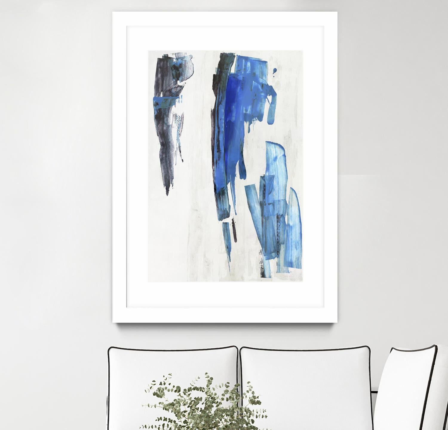 Touch of Black by PI Studio on GIANT ART - blue abstract