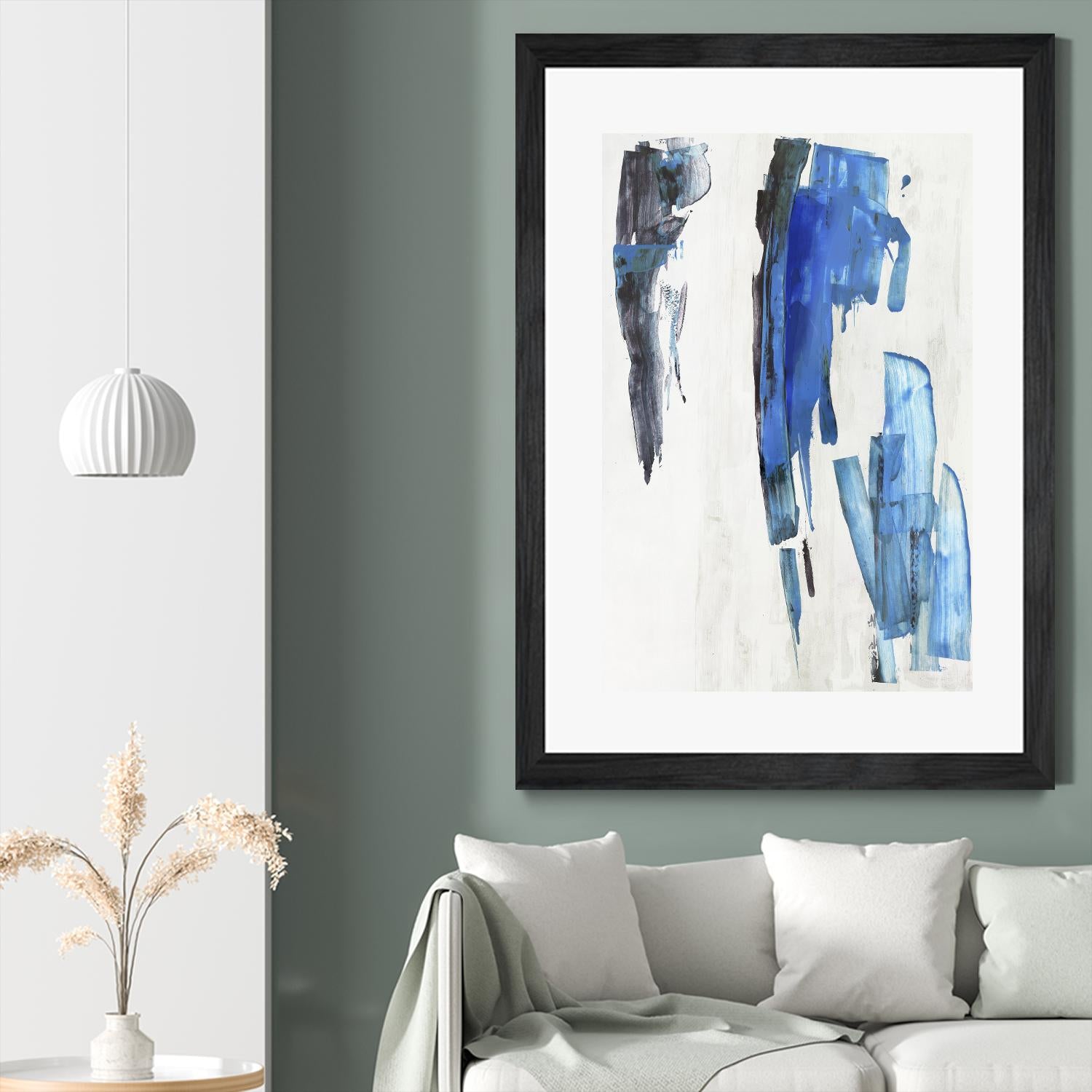 Touch of Black by PI Studio on GIANT ART - blue abstract