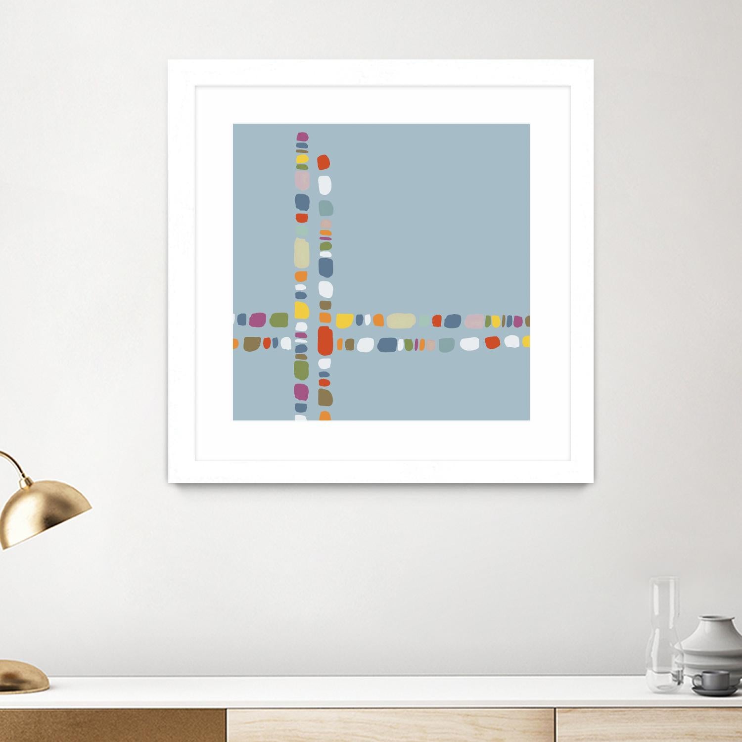 Pebble II by PI Studio on GIANT ART - white abstract