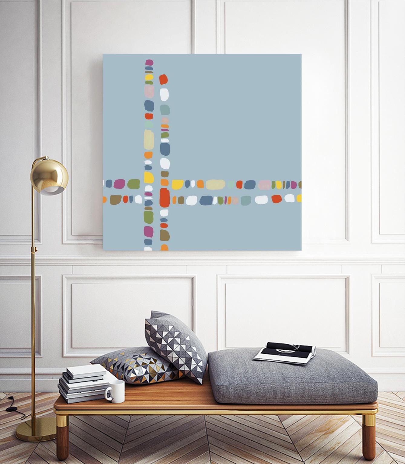 Pebble II by PI Studio on GIANT ART - white abstract