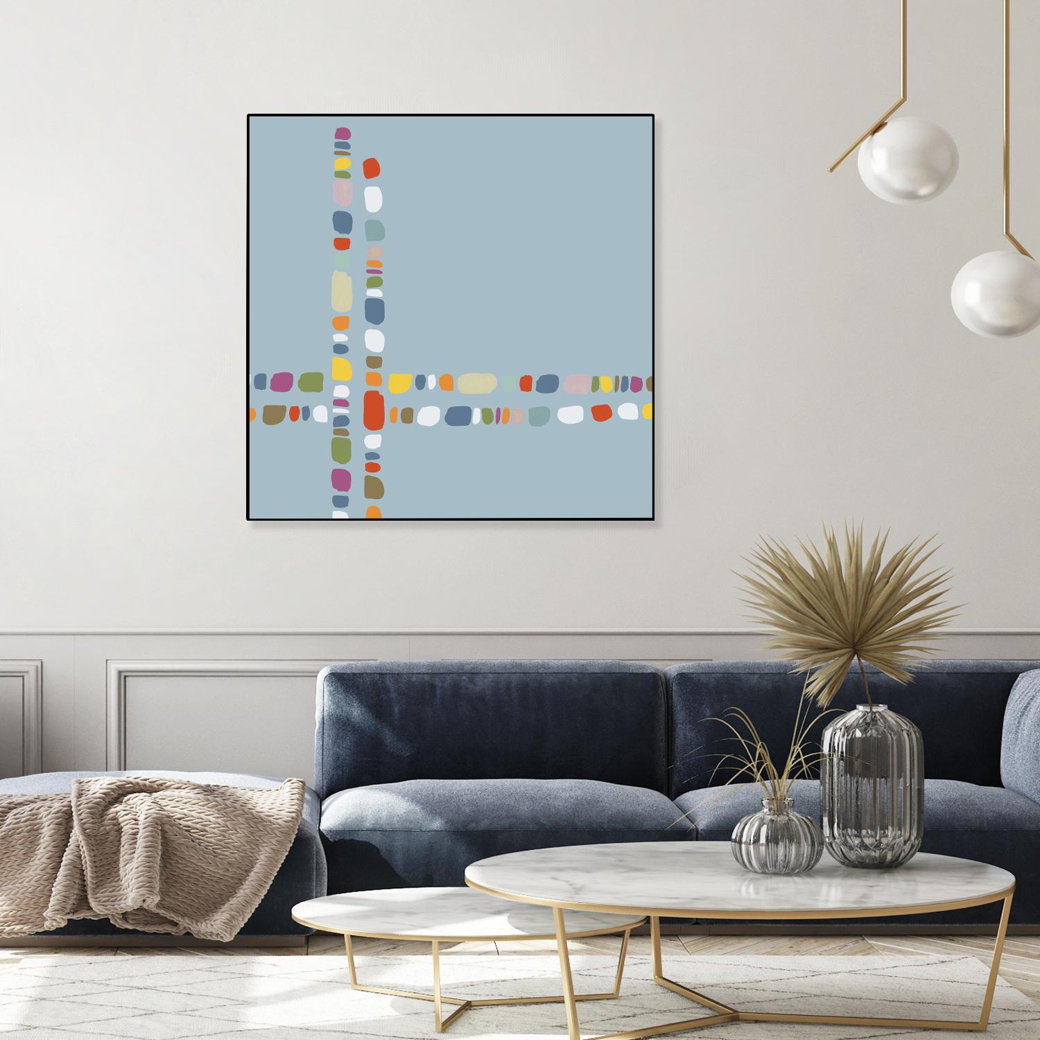 Pebble II by PI Studio on GIANT ART - white abstract