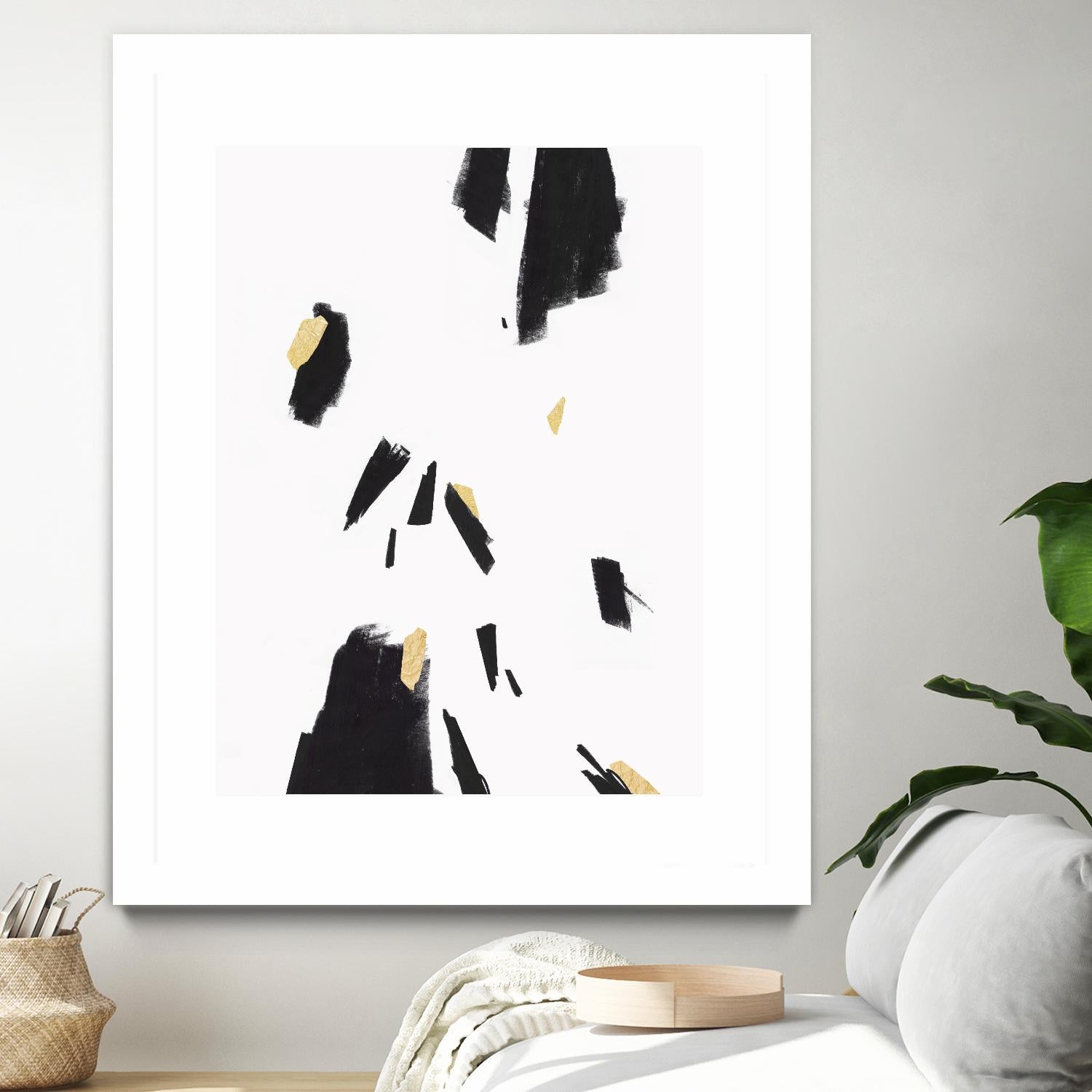 Falling II by PI Studio on GIANT ART - black abstract