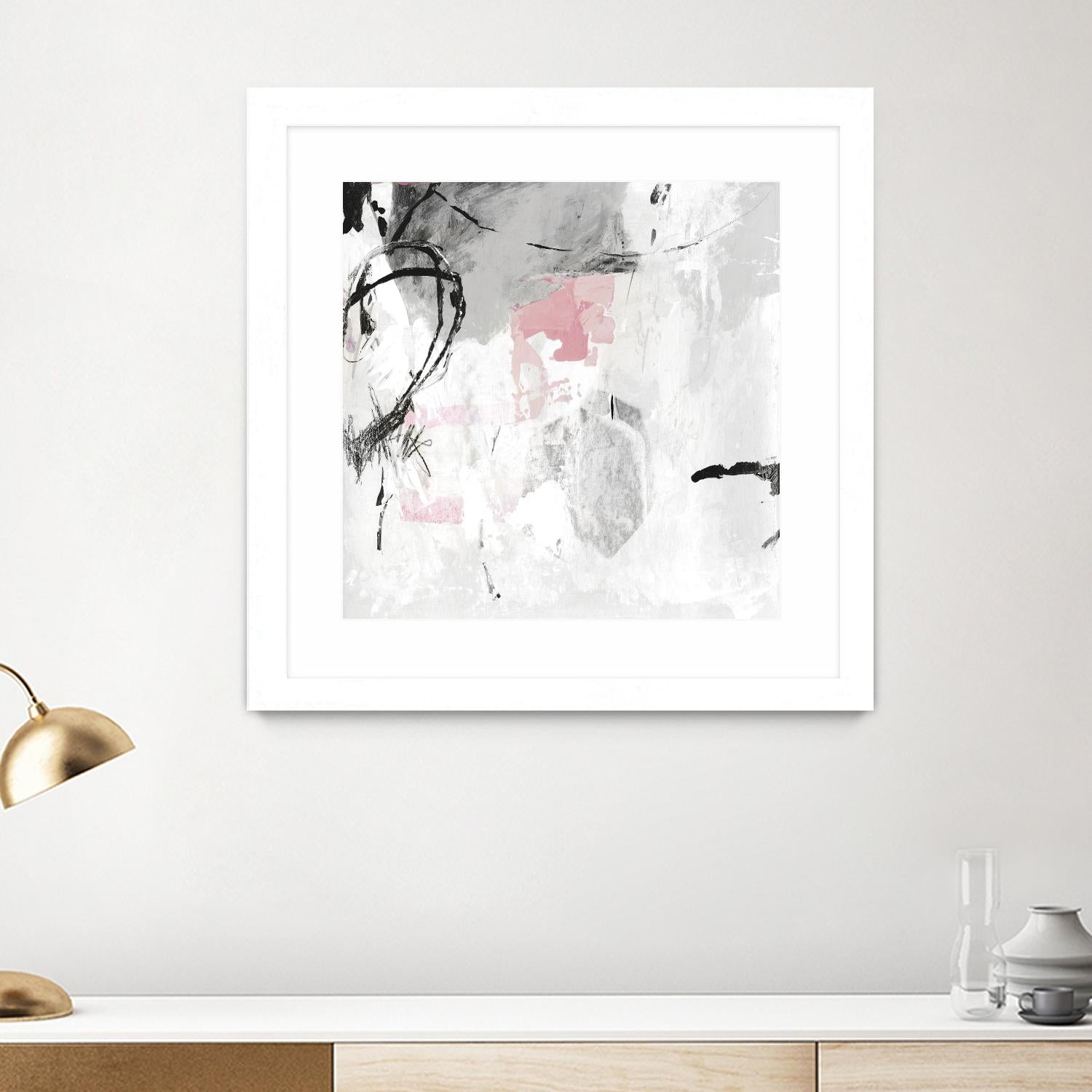 Gray Pink I by PI Studio on GIANT ART - white abstract