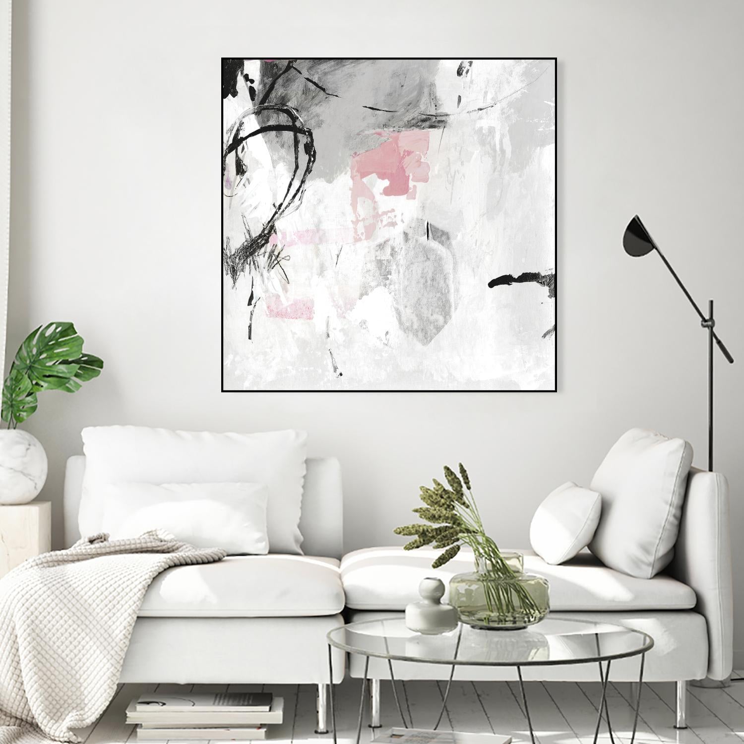 Gray Pink I by PI Studio on GIANT ART - white abstract