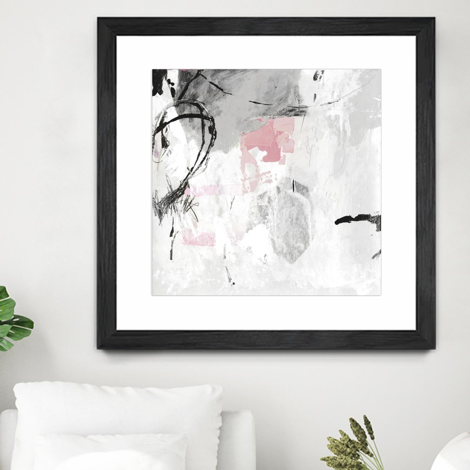 Gray Pink I by PI Studio on GIANT ART - white abstract
