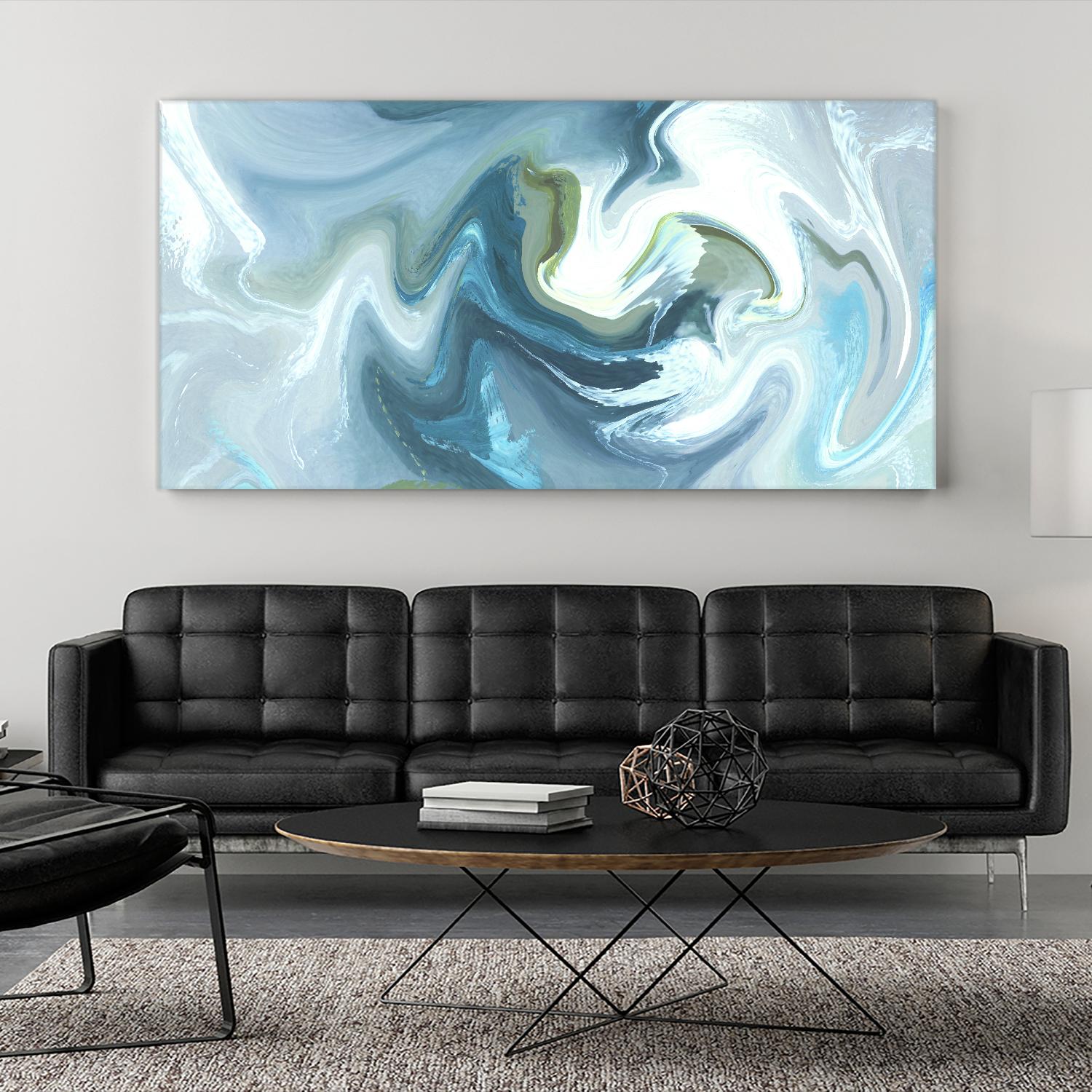 Blue Lake by PI Studio on GIANT ART - blue abstract