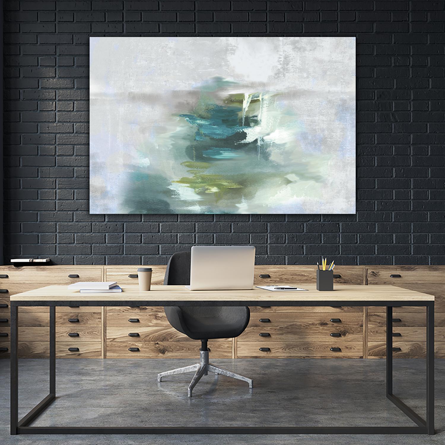 Sunset Glow I by PI Studio on GIANT ART - blue abstract