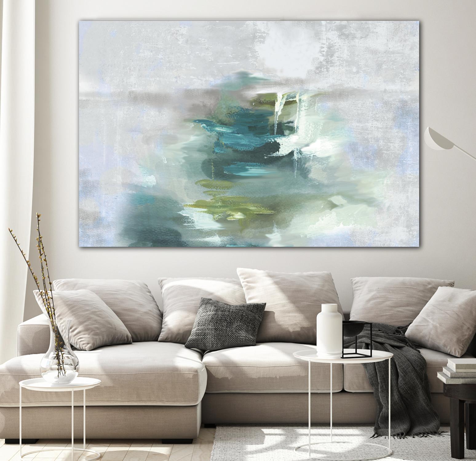 Sunset Glow I by PI Studio on GIANT ART - blue abstract