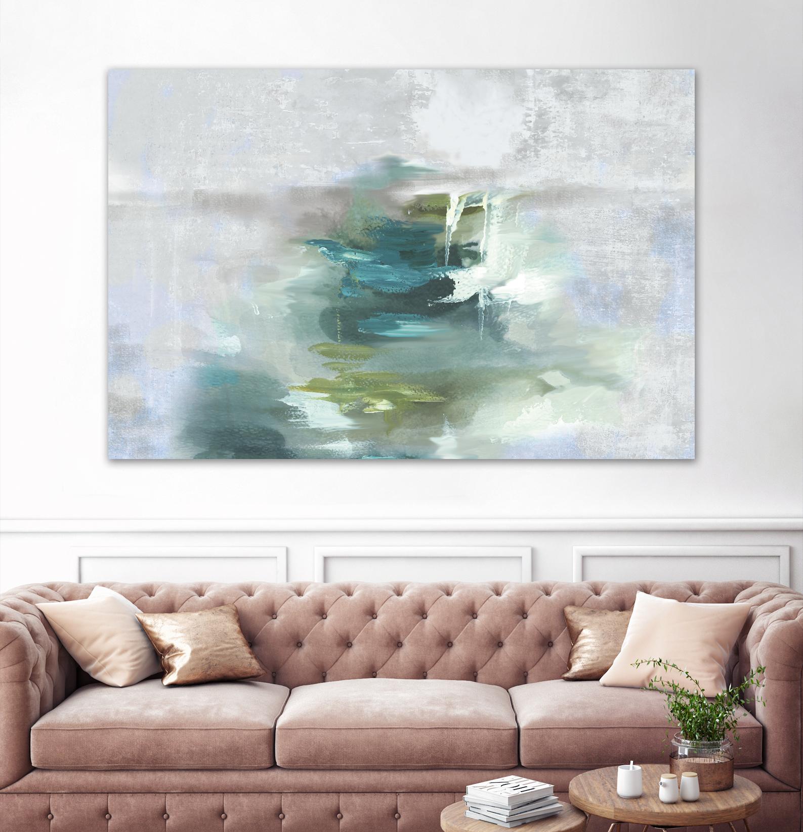 Sunset Glow I by PI Studio on GIANT ART - blue abstract