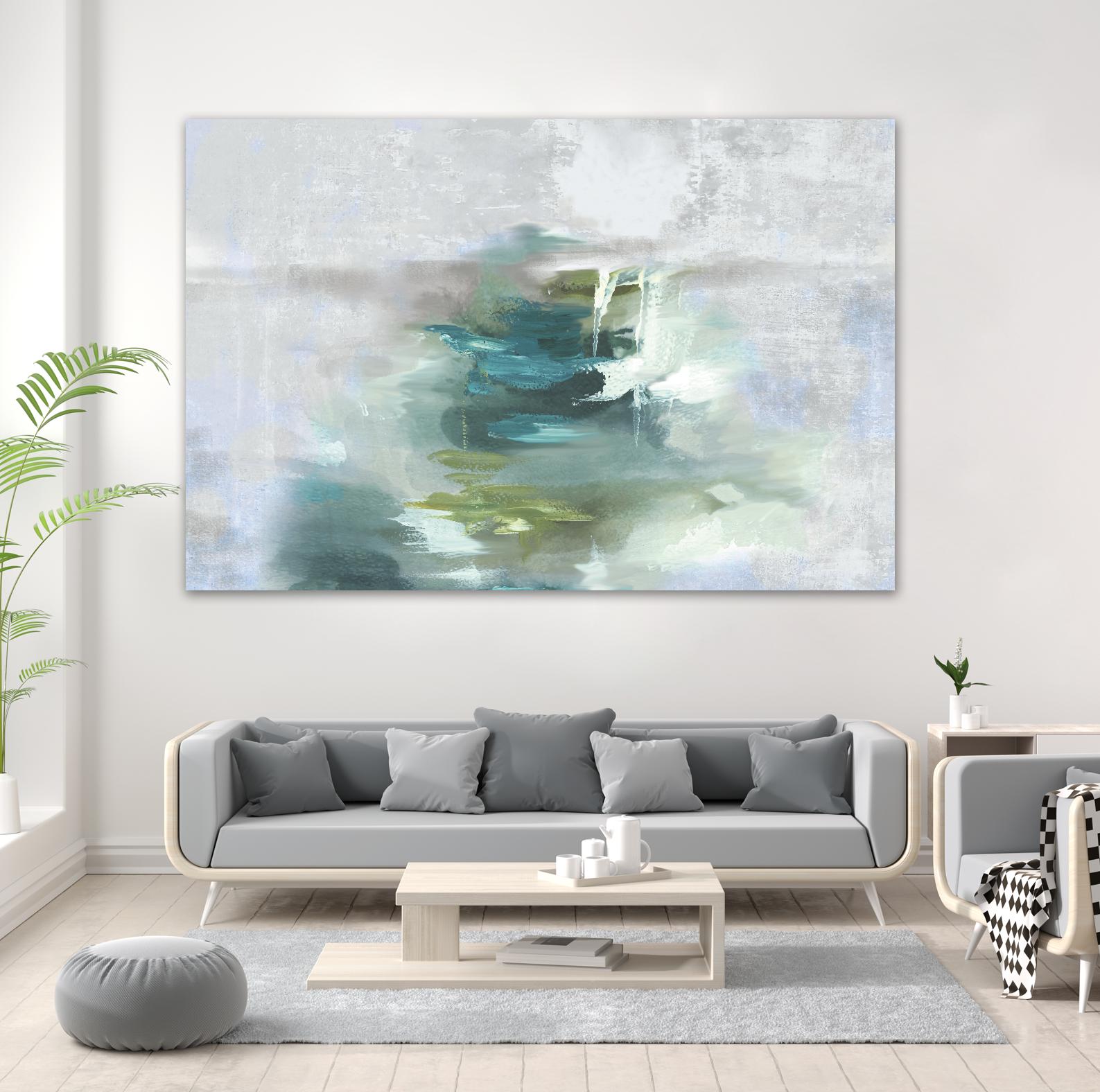 Sunset Glow I by PI Studio on GIANT ART - blue abstract