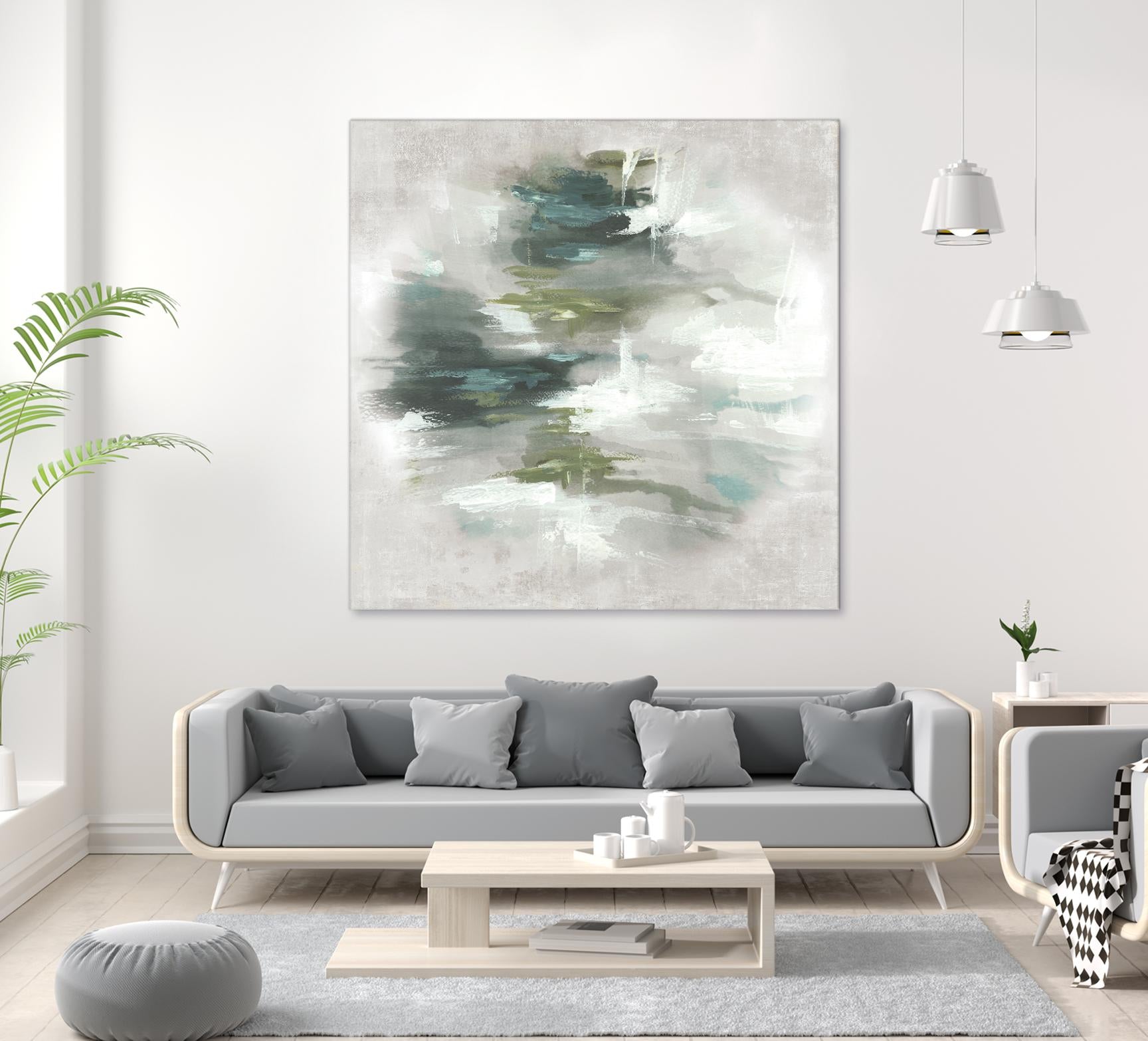 Sunset Glow II by PI Studio on GIANT ART - grey abstract