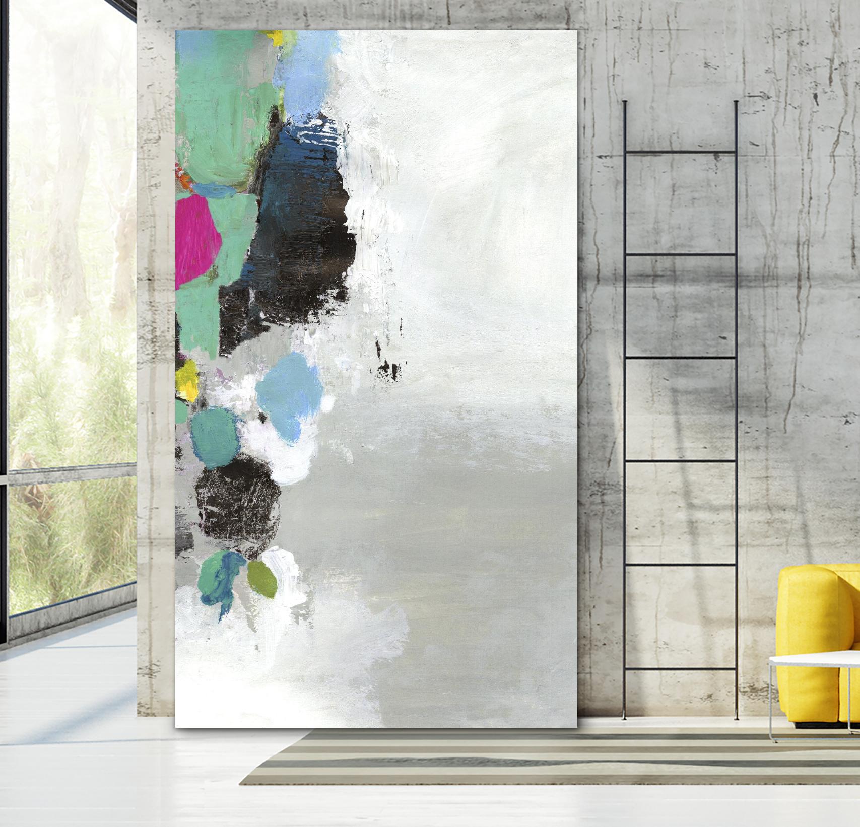 Touch of Blue II by PI Studio on GIANT ART - green abstract