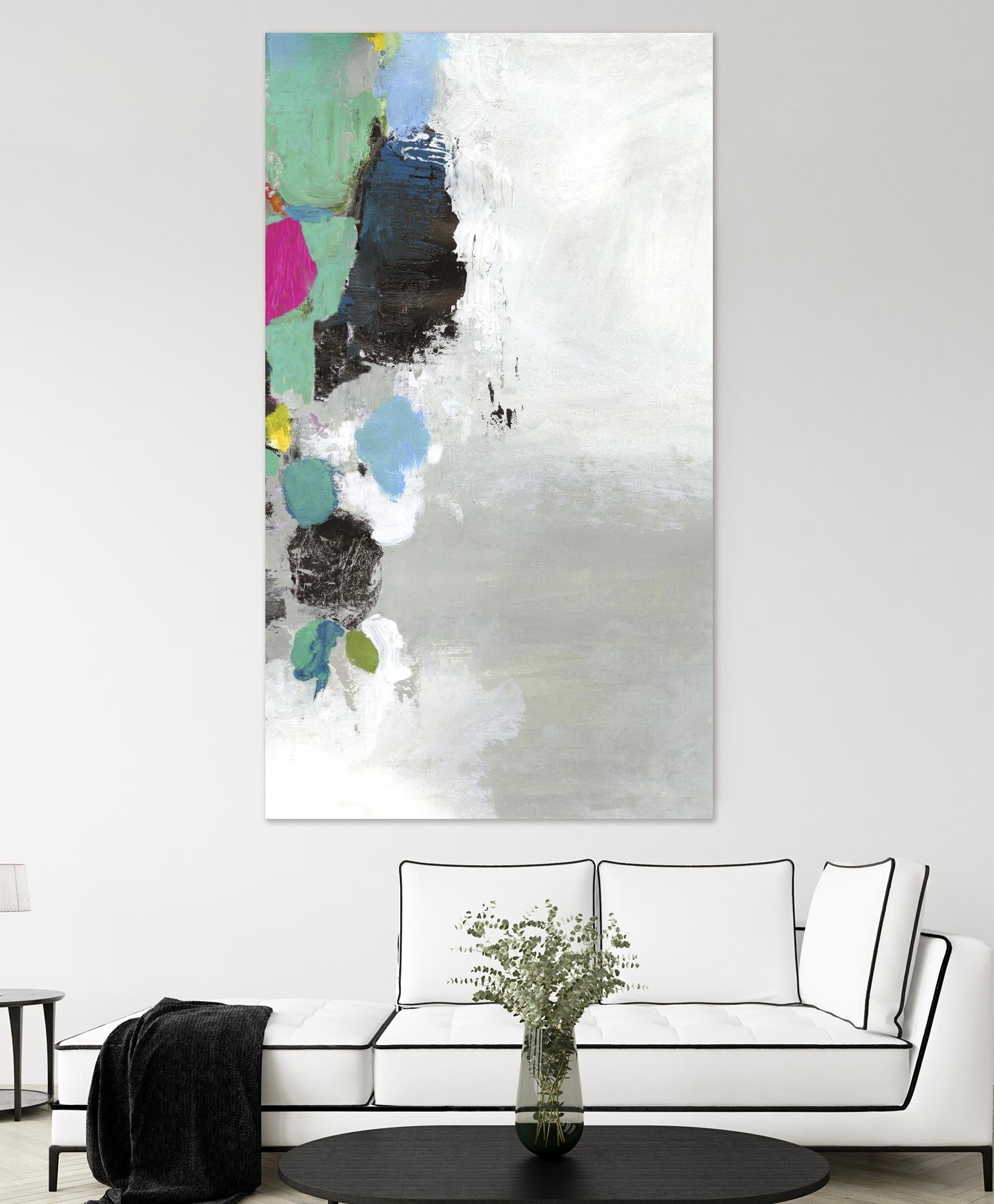 Touch of Blue II by PI Studio on GIANT ART - green abstract