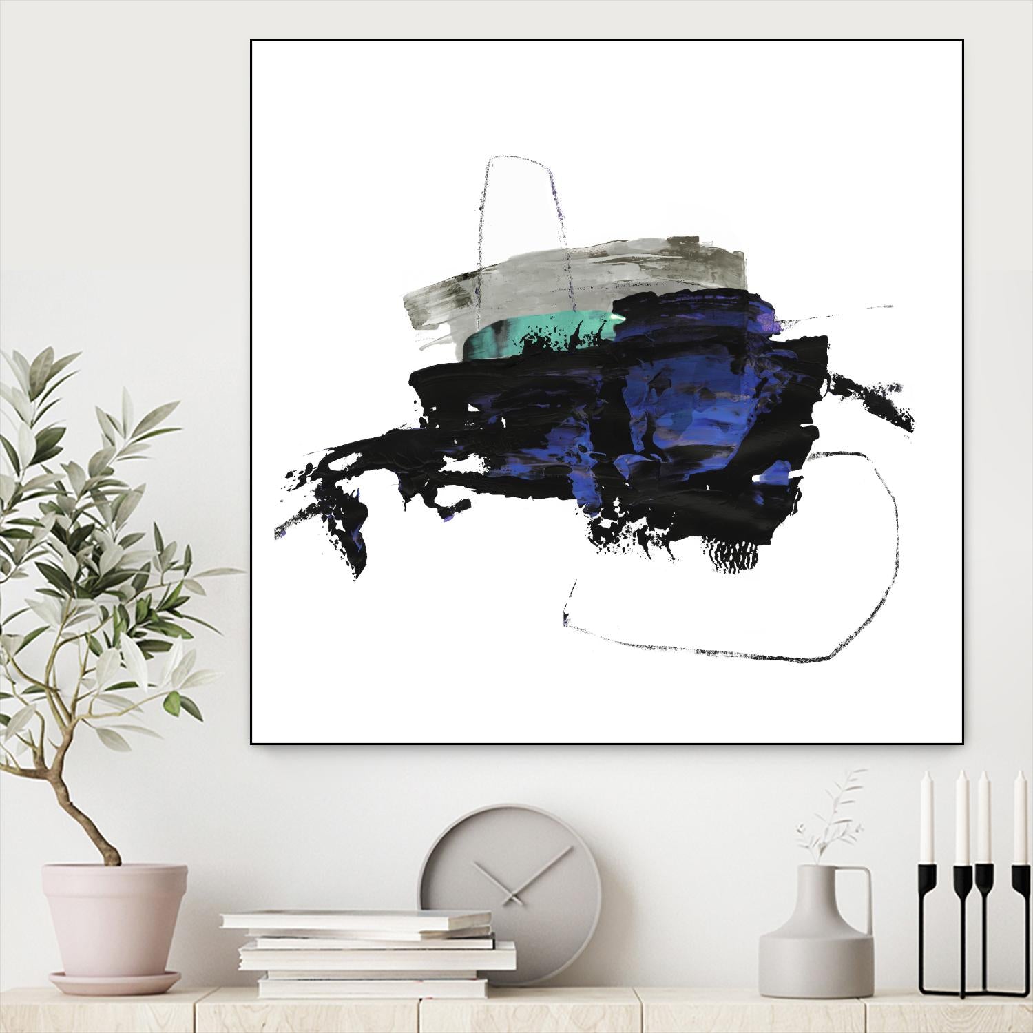 Splash I by PI Studio on GIANT ART - white abstract