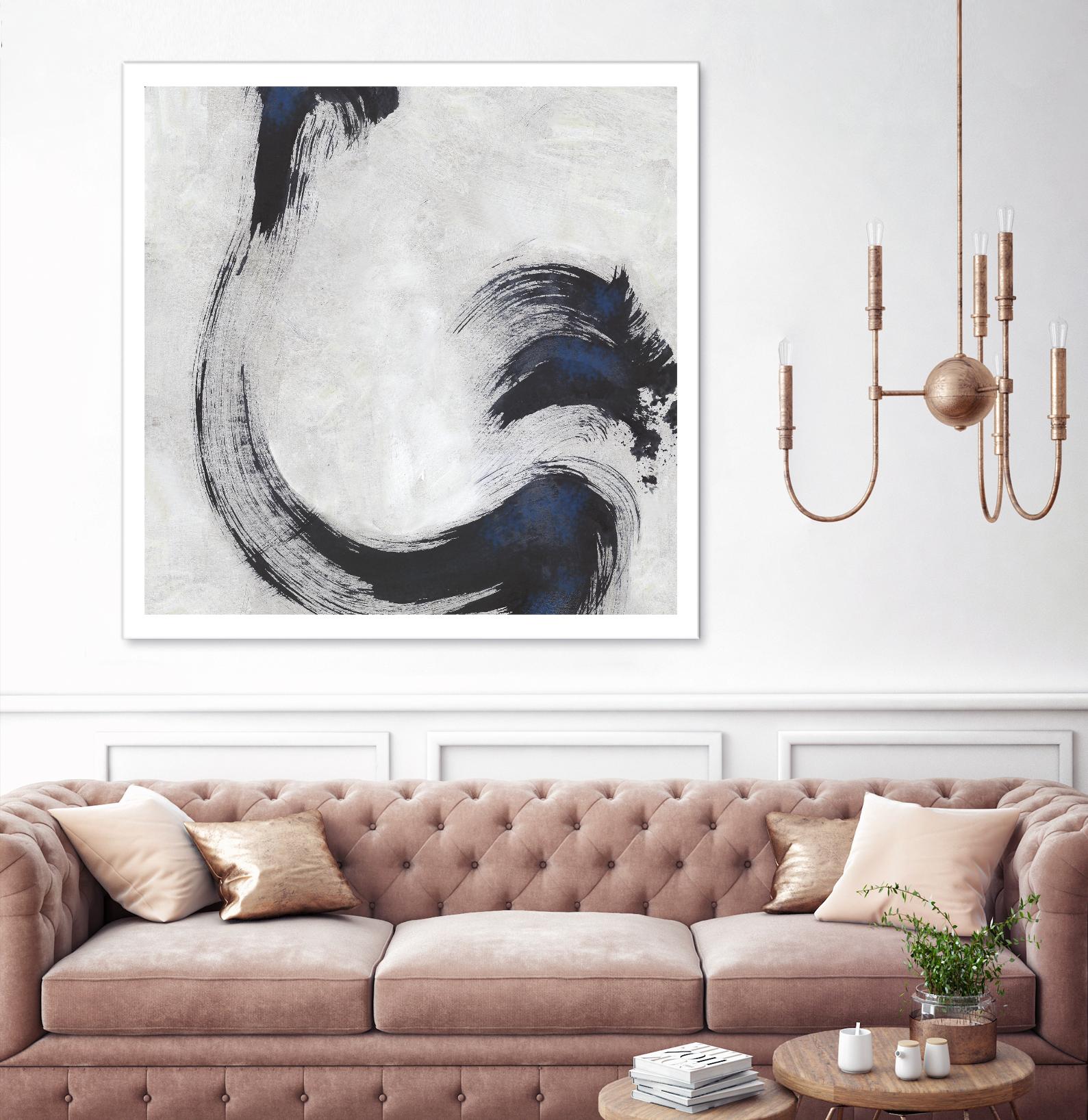 Stroke I by PI Studio on GIANT ART - blue abstract