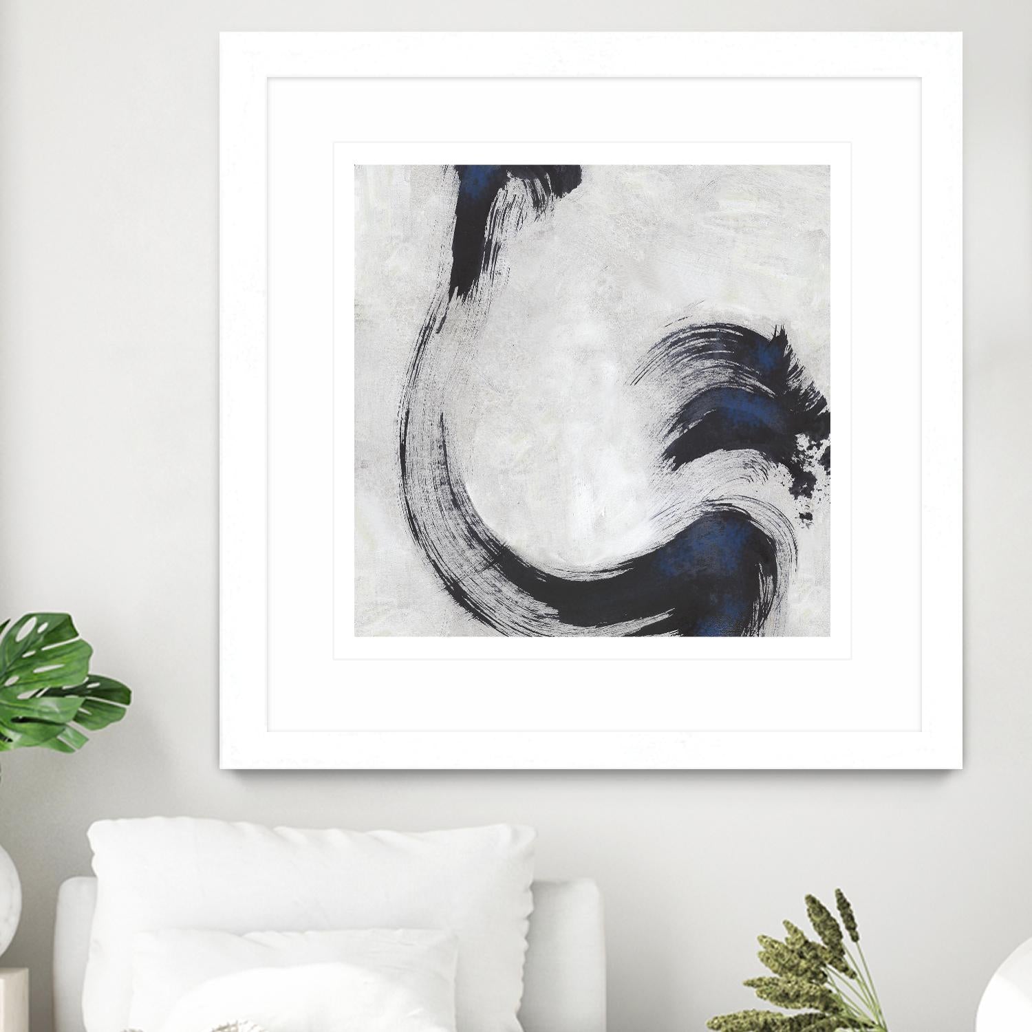 Stroke I by PI Studio on GIANT ART - blue abstract