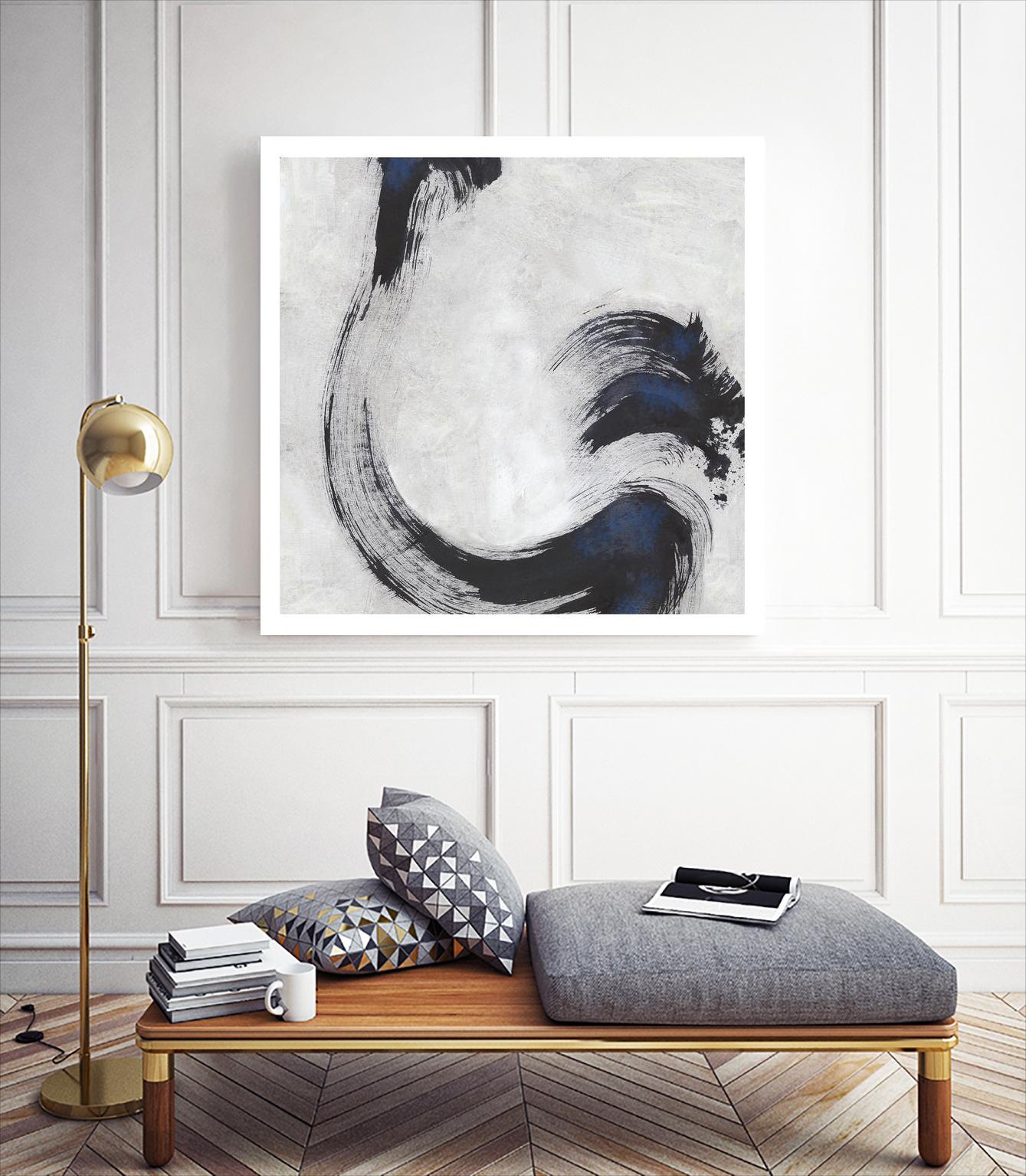 Stroke I by PI Studio on GIANT ART - blue abstract