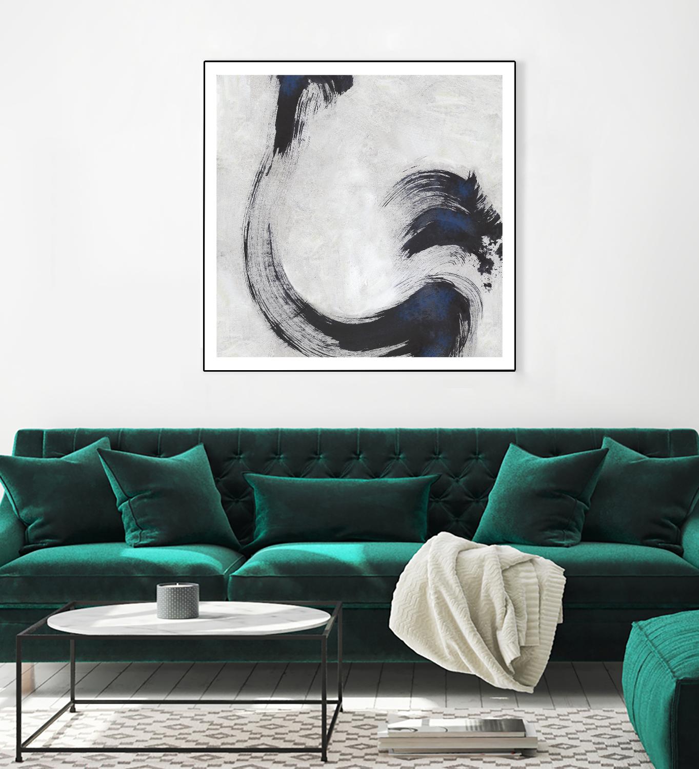 Stroke I by PI Studio on GIANT ART - blue abstract