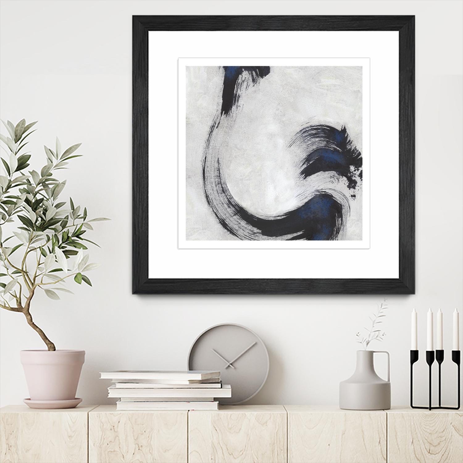 Stroke I by PI Studio on GIANT ART - blue abstract