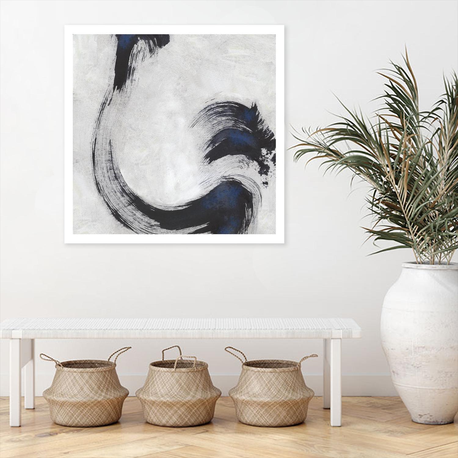 Stroke I by PI Studio on GIANT ART - blue abstract