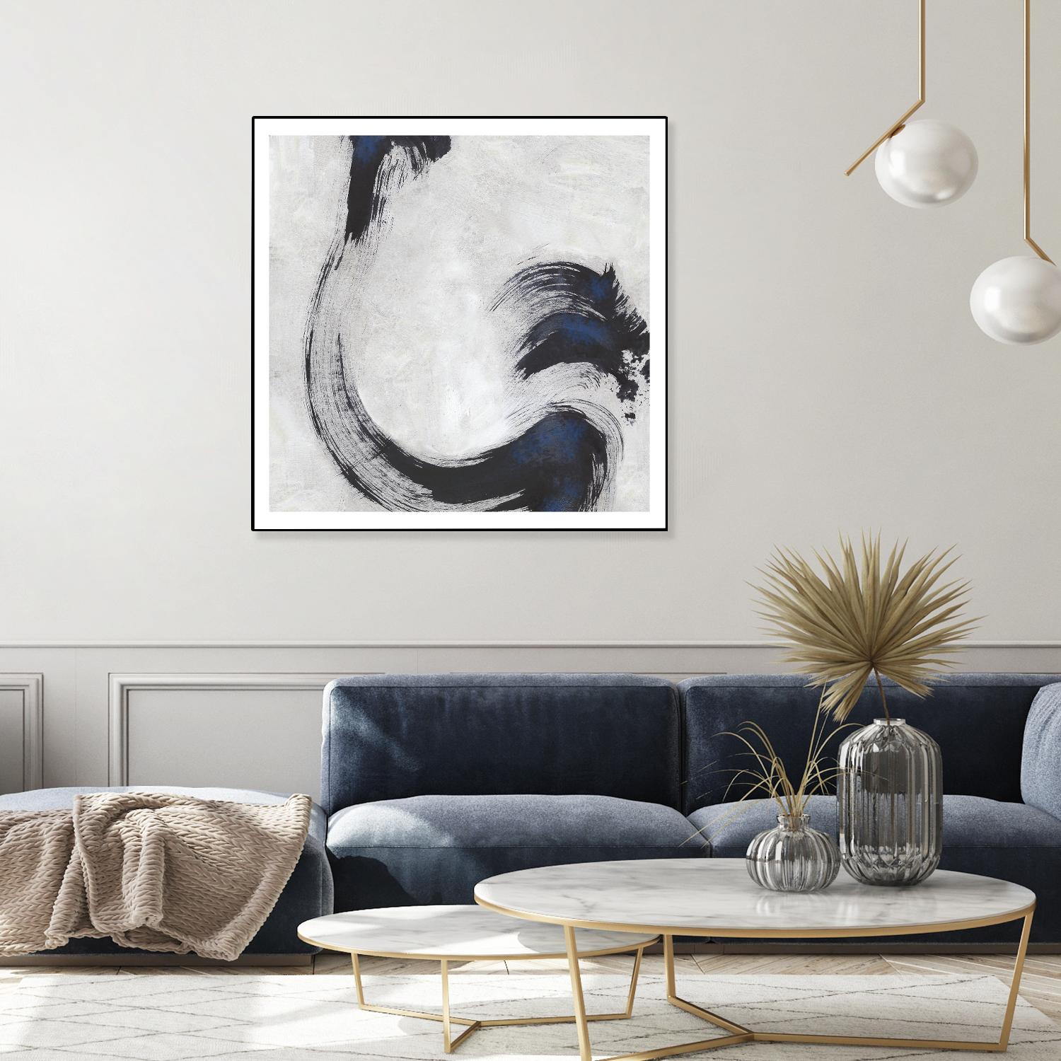 Stroke I by PI Studio on GIANT ART - blue abstract