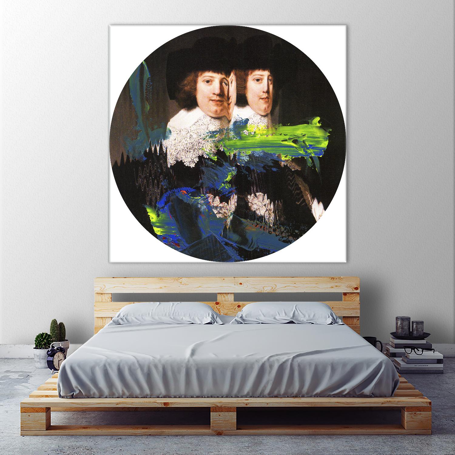 Blue Vanguard I by PI Studio on GIANT ART - yellow contemporary