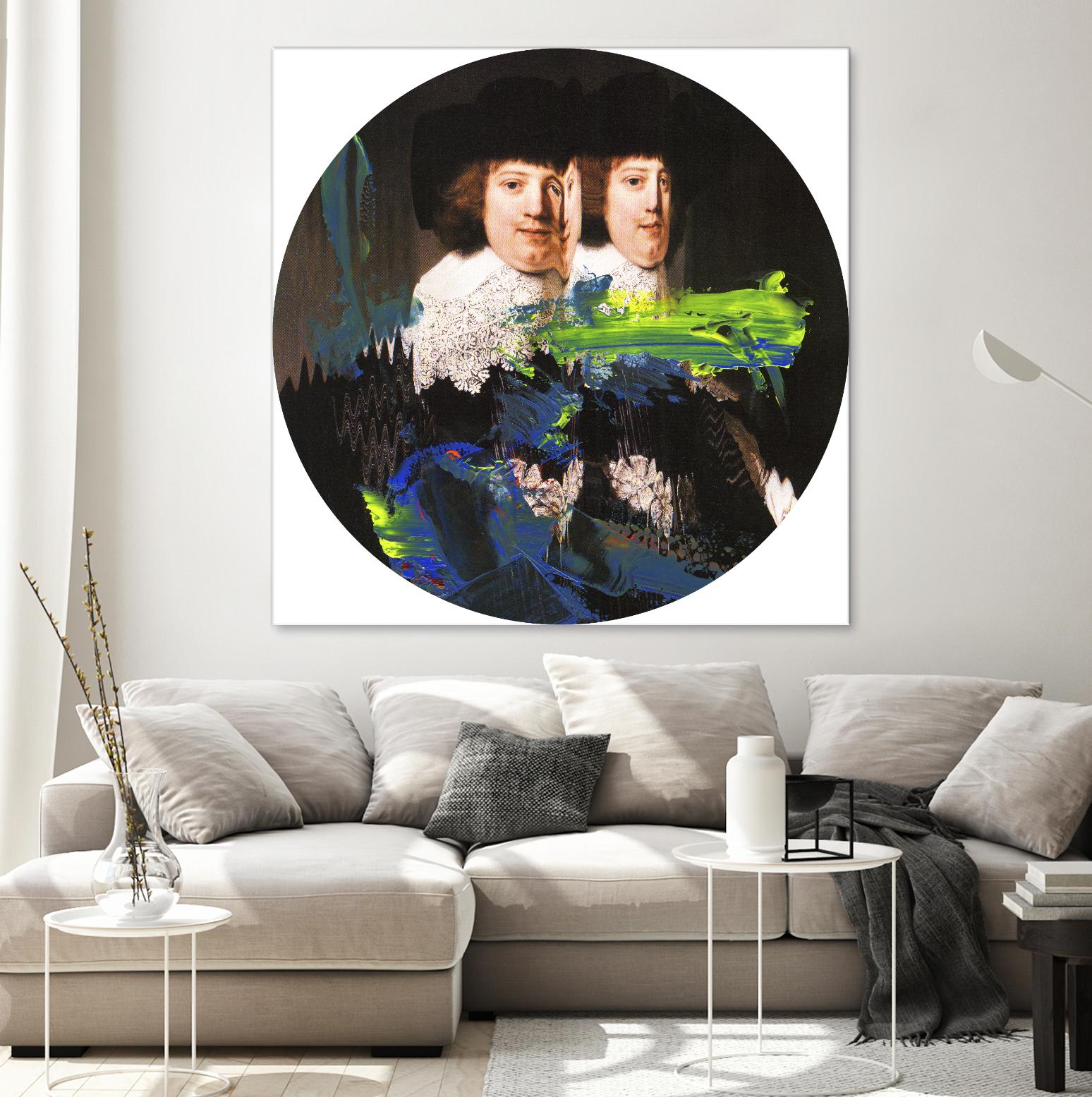 Blue Vanguard I by PI Studio on GIANT ART - yellow contemporary