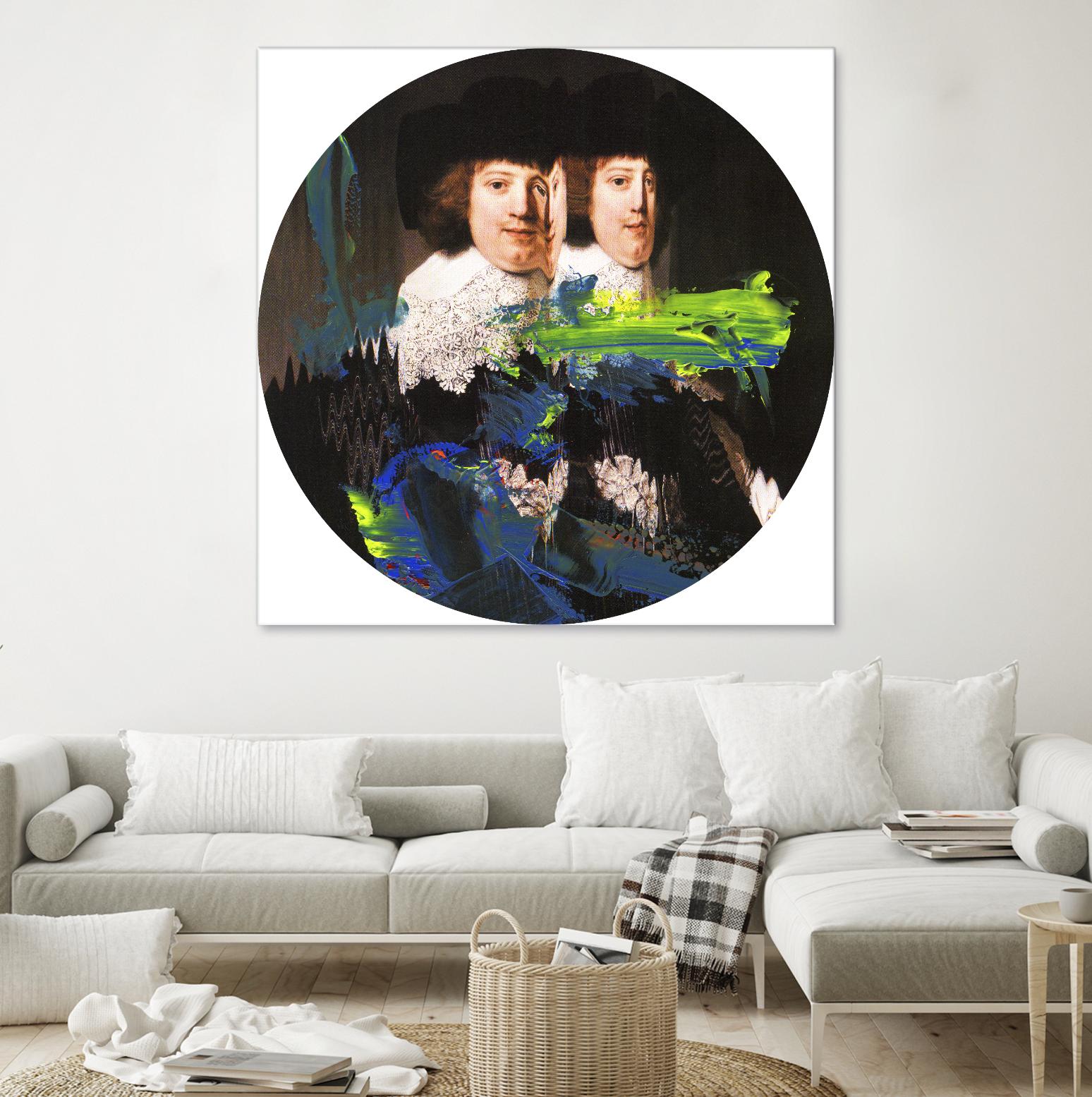 Blue Vanguard I by PI Studio on GIANT ART - yellow contemporary