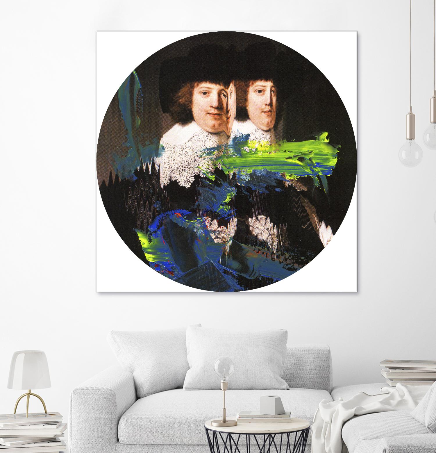 Blue Vanguard I by PI Studio on GIANT ART - yellow contemporary