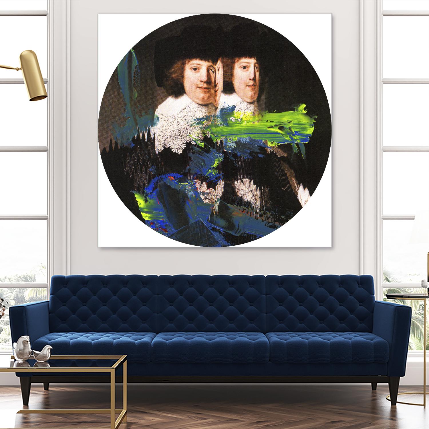 Blue Vanguard I by PI Studio on GIANT ART - yellow contemporary