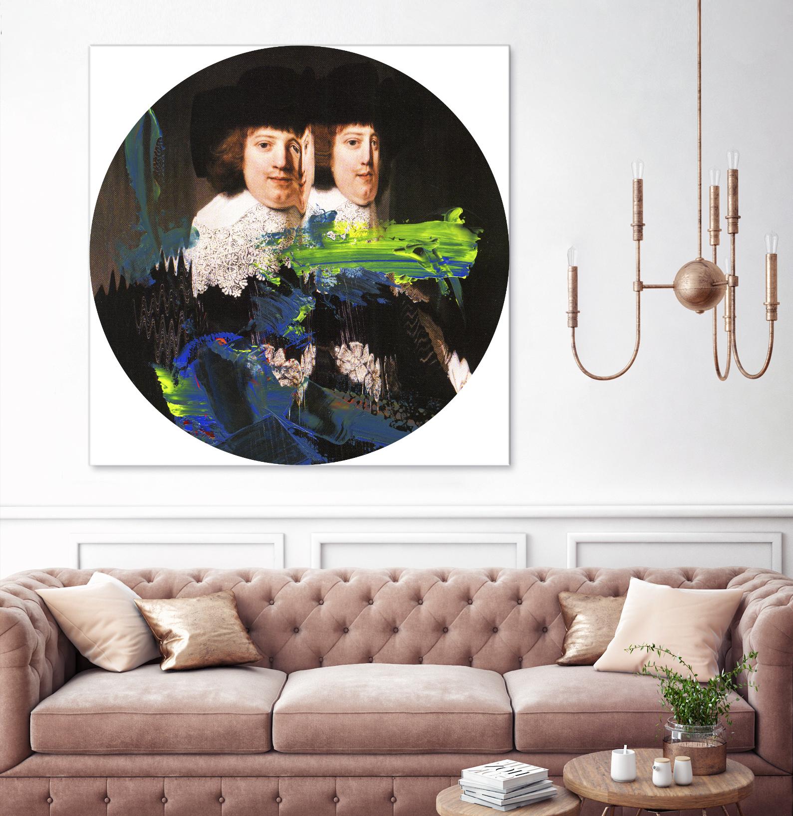 Blue Vanguard I by PI Studio on GIANT ART - yellow contemporary