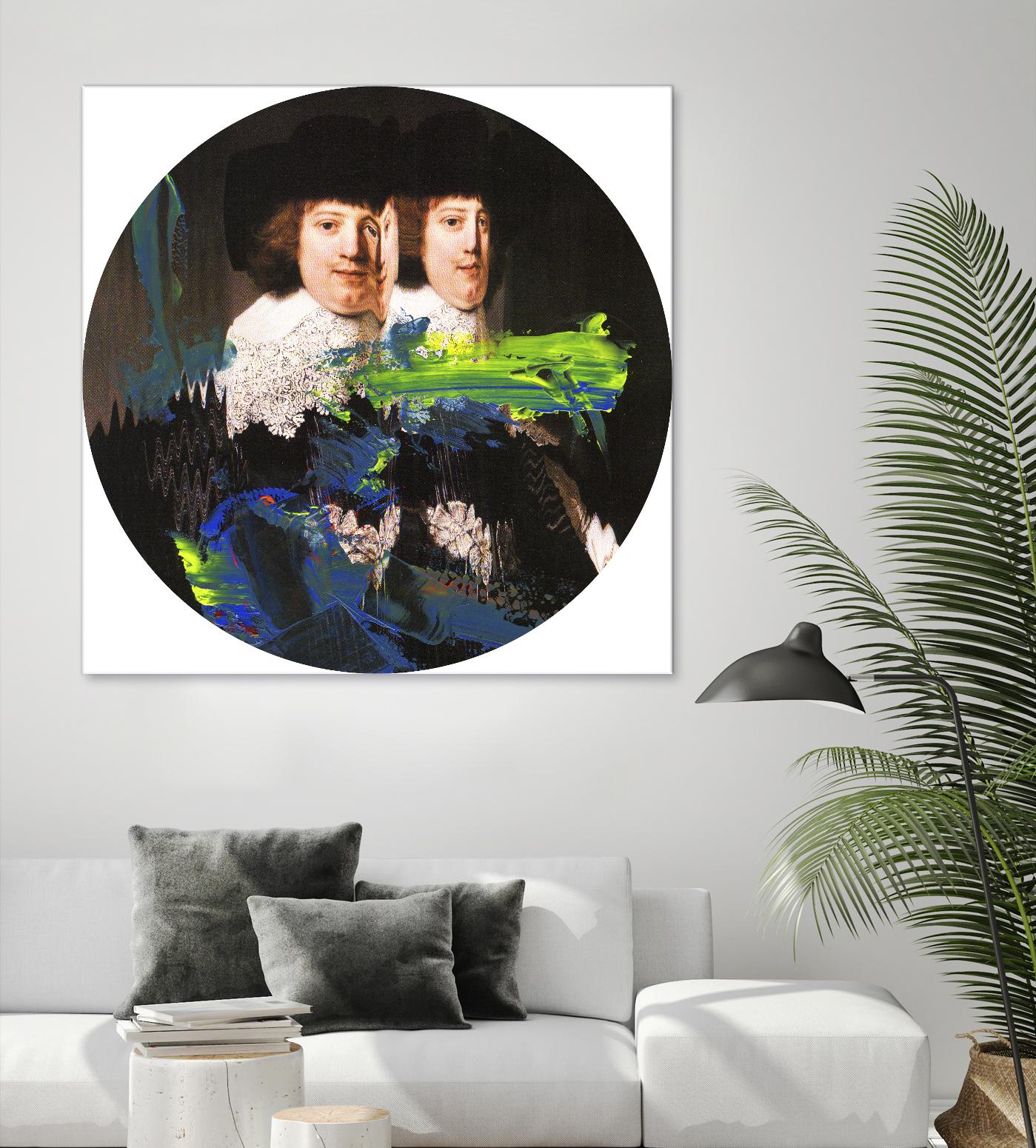 Blue Vanguard I by PI Studio on GIANT ART - yellow contemporary