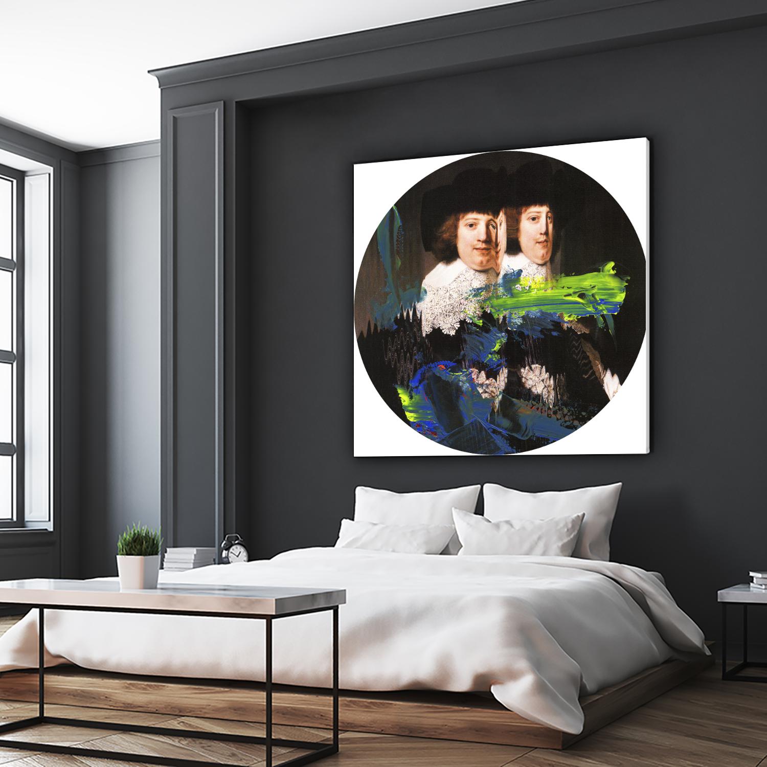 Blue Vanguard I by PI Studio on GIANT ART - yellow contemporary