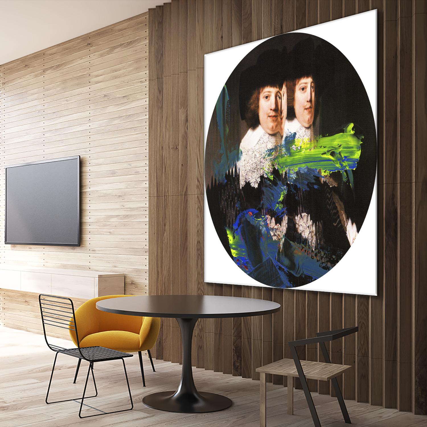 Blue Vanguard I by PI Studio on GIANT ART - yellow contemporary