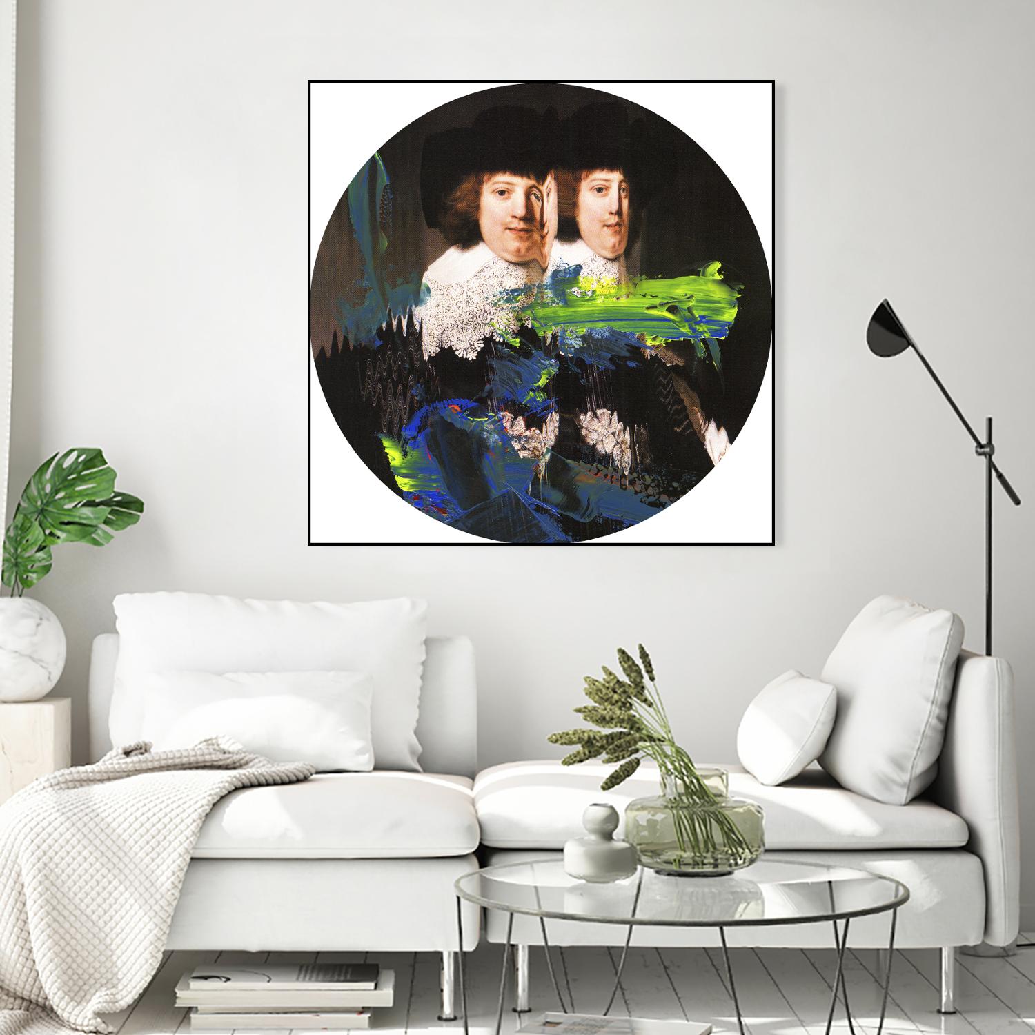 Blue Vanguard I by PI Studio on GIANT ART - yellow contemporary