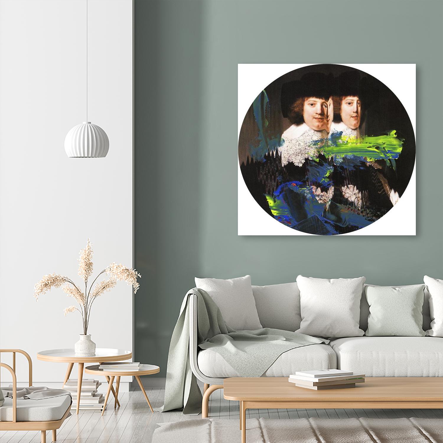 Blue Vanguard I by PI Studio on GIANT ART - yellow contemporary