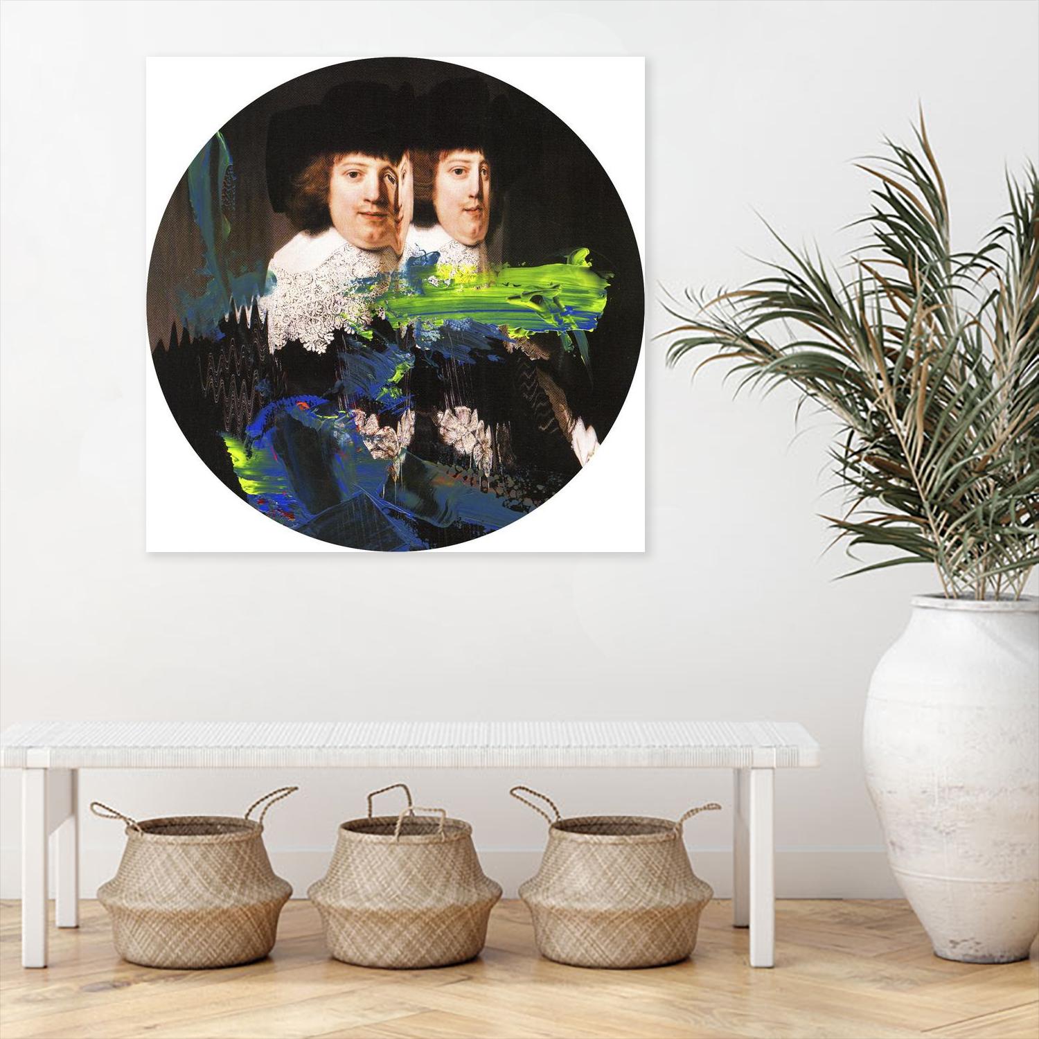 Blue Vanguard I by PI Studio on GIANT ART - yellow contemporary