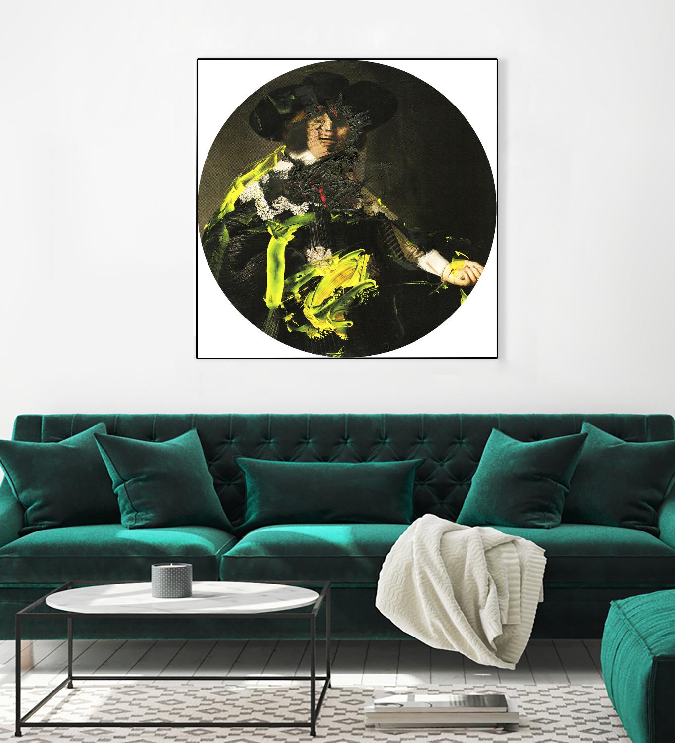 Yellow Vanguard I by PI Studio on GIANT ART - brown contemporary