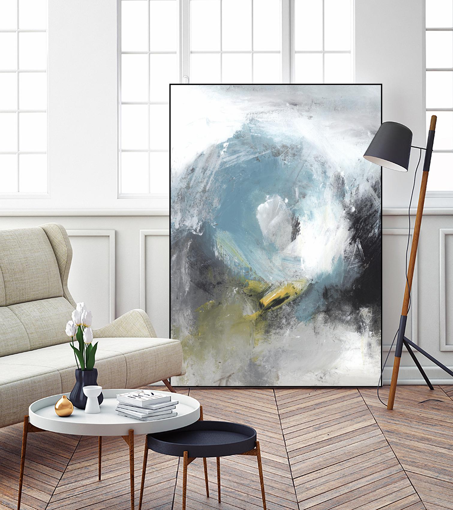 Aquamarine II by PI Studio on GIANT ART - blue abstract