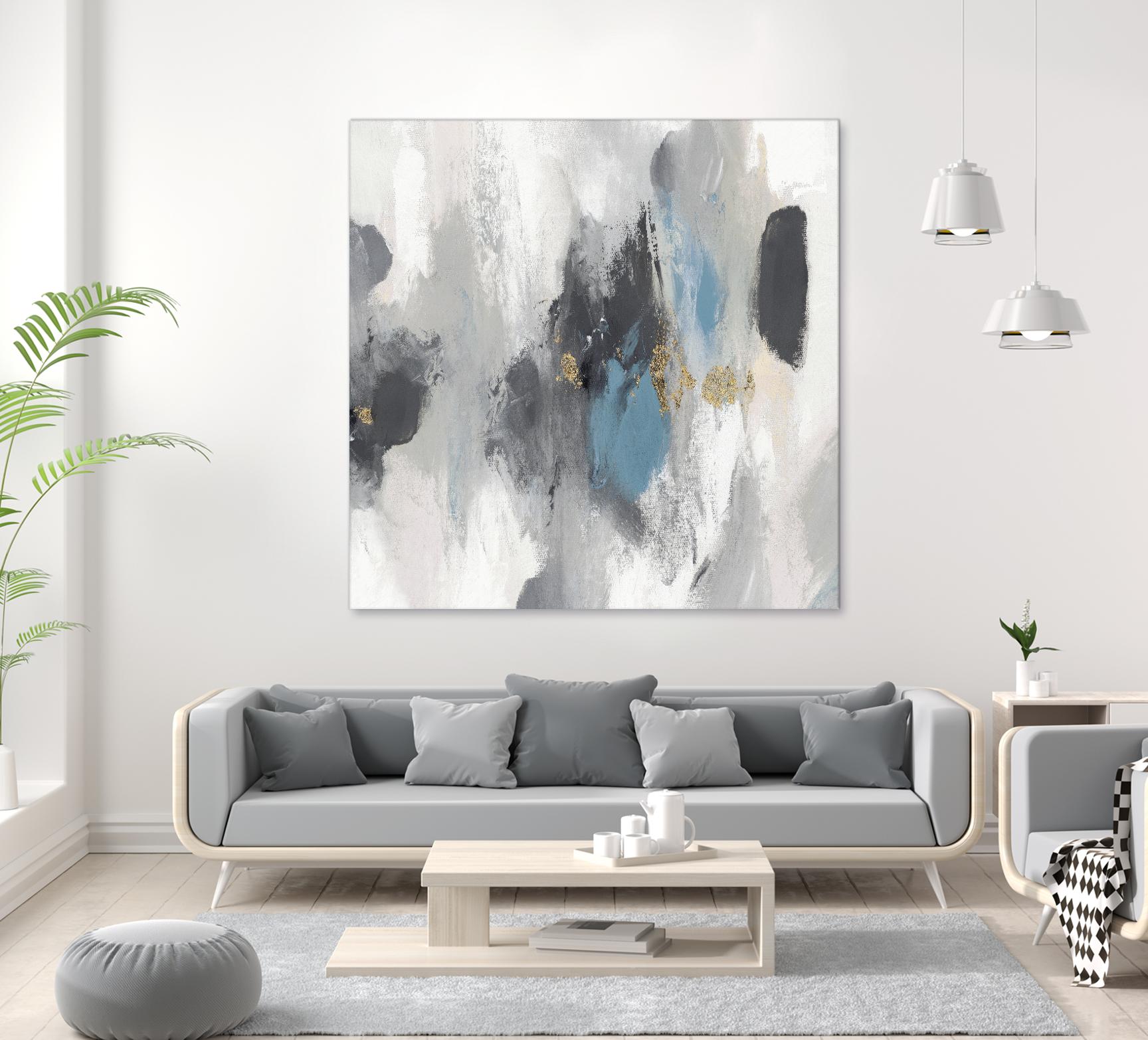 Gray Days I by PI Studio on GIANT ART - white abstract