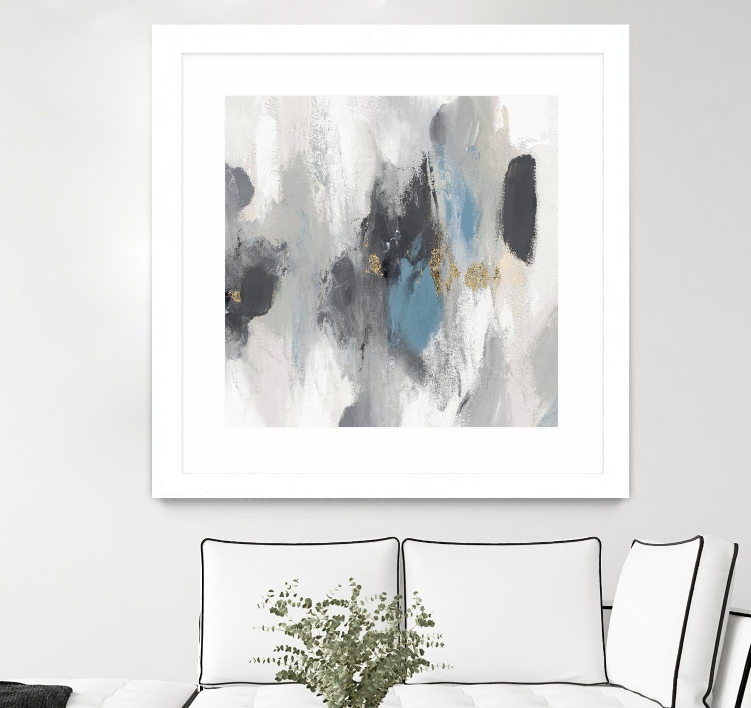 Gray Days I by PI Studio on GIANT ART - white abstract